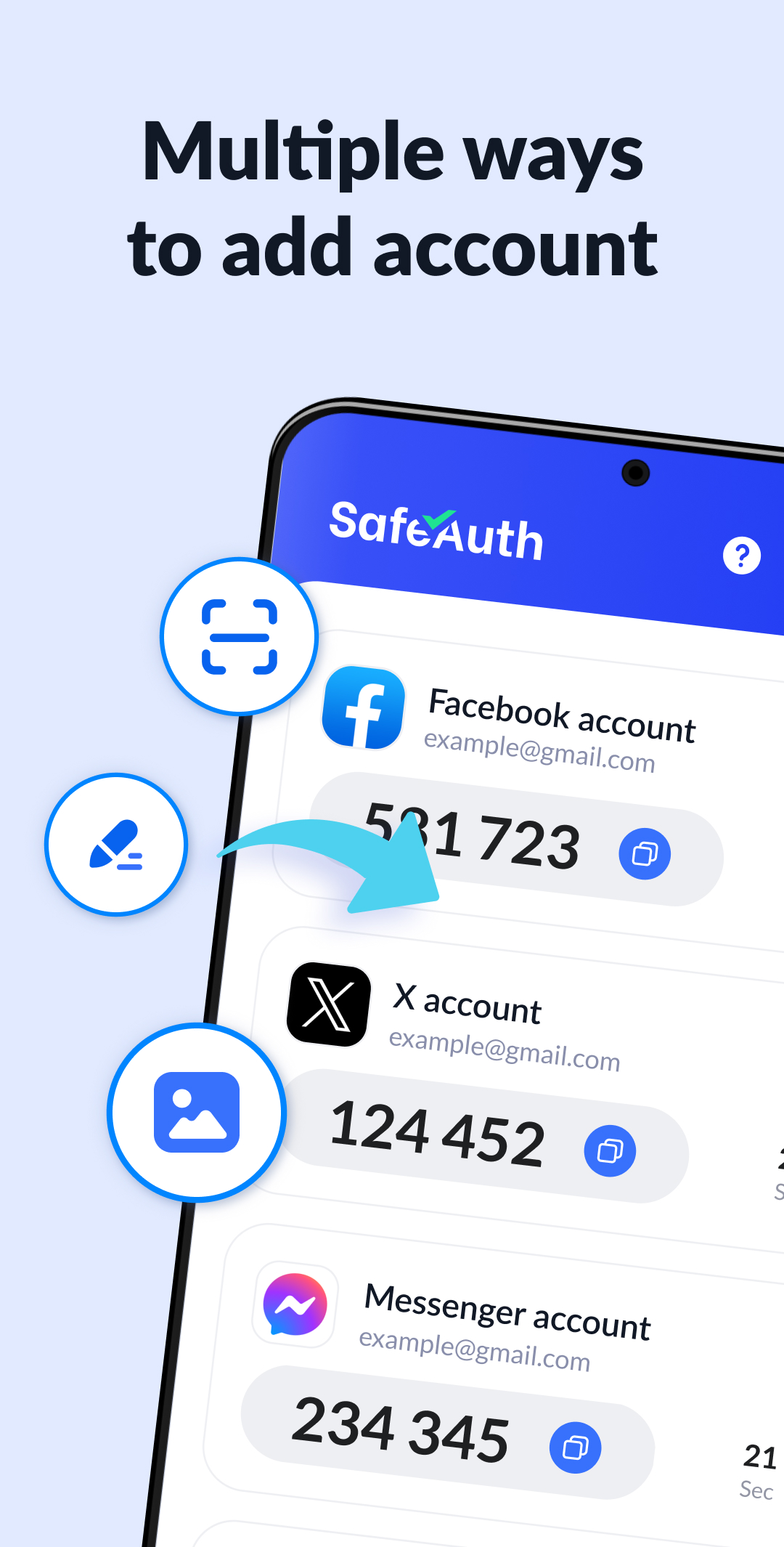 اسکرین شات 7 برنامه Authenticator App - SafeAuth