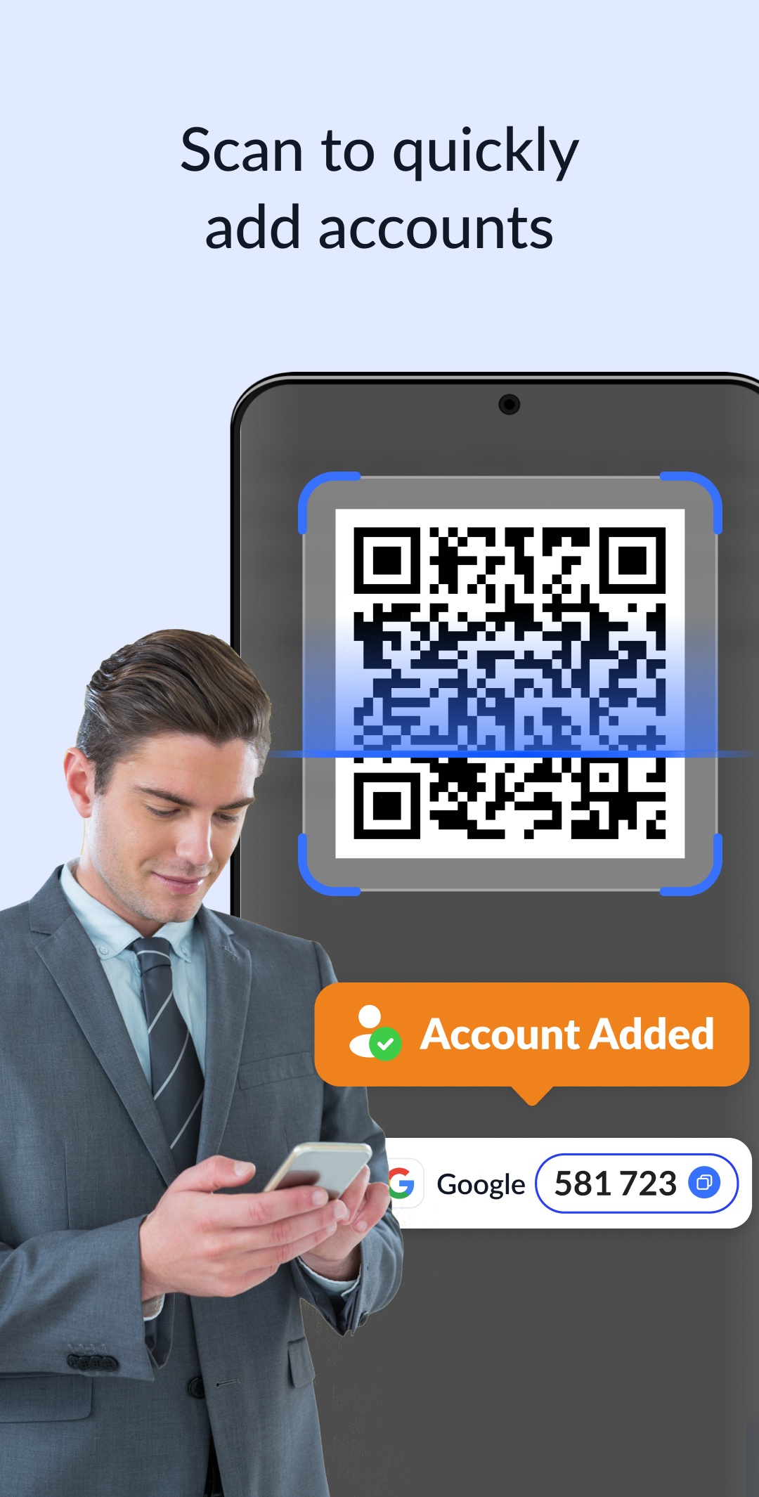 اسکرین شات 2 برنامه Authenticator App - SafeAuth