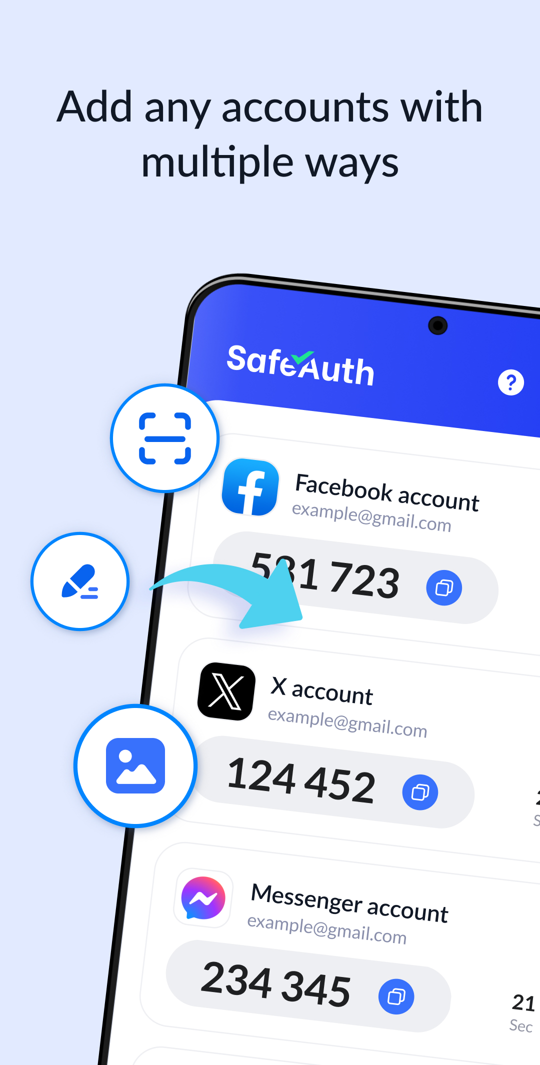 اسکرین شات 8 برنامه Authenticator App - SafeAuth