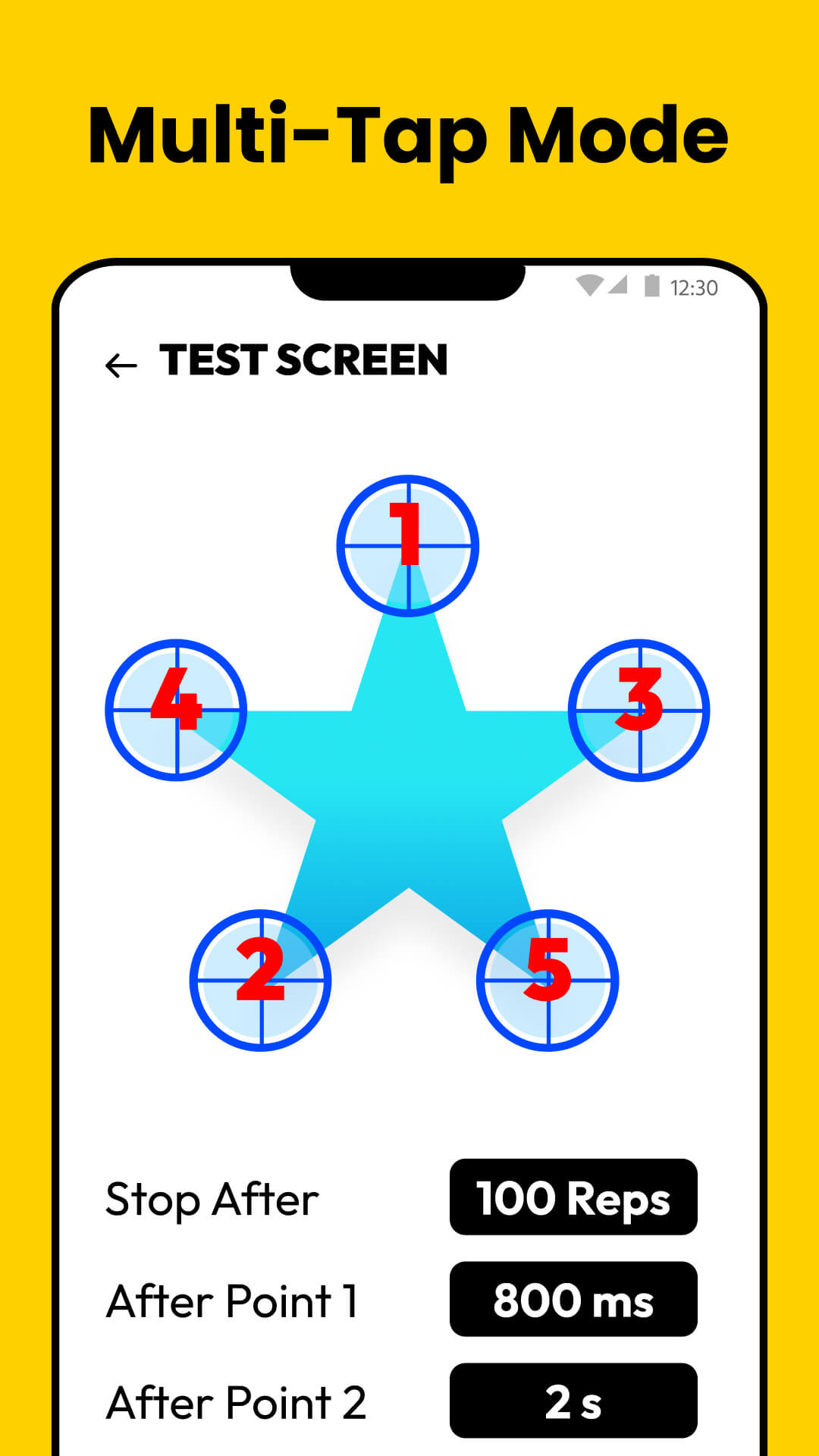 اسکرین شات 3 برنامه Auto Clicker: Auto Tapper