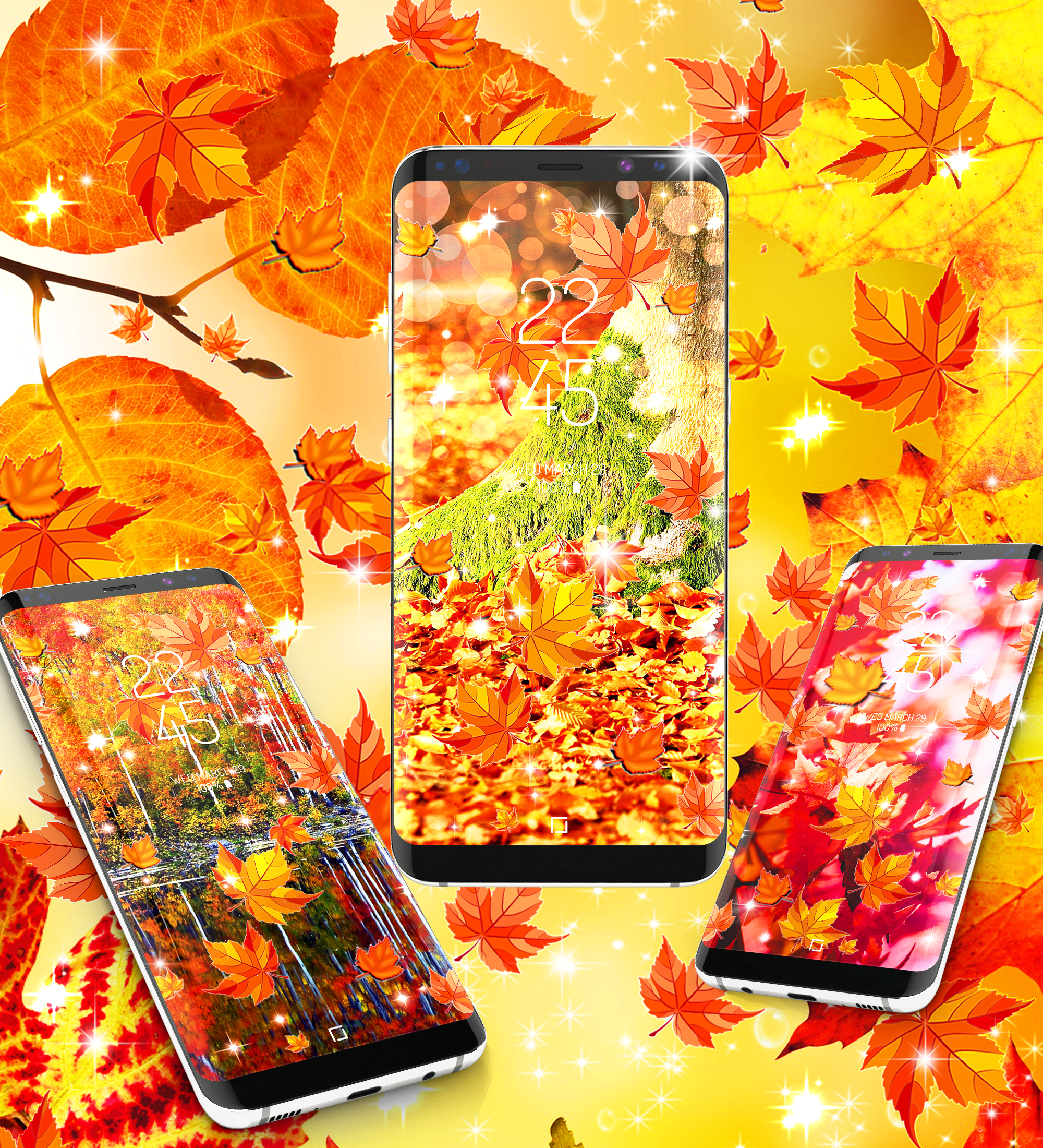 اسکرین شات 5 برنامه Autumn live wallpaper