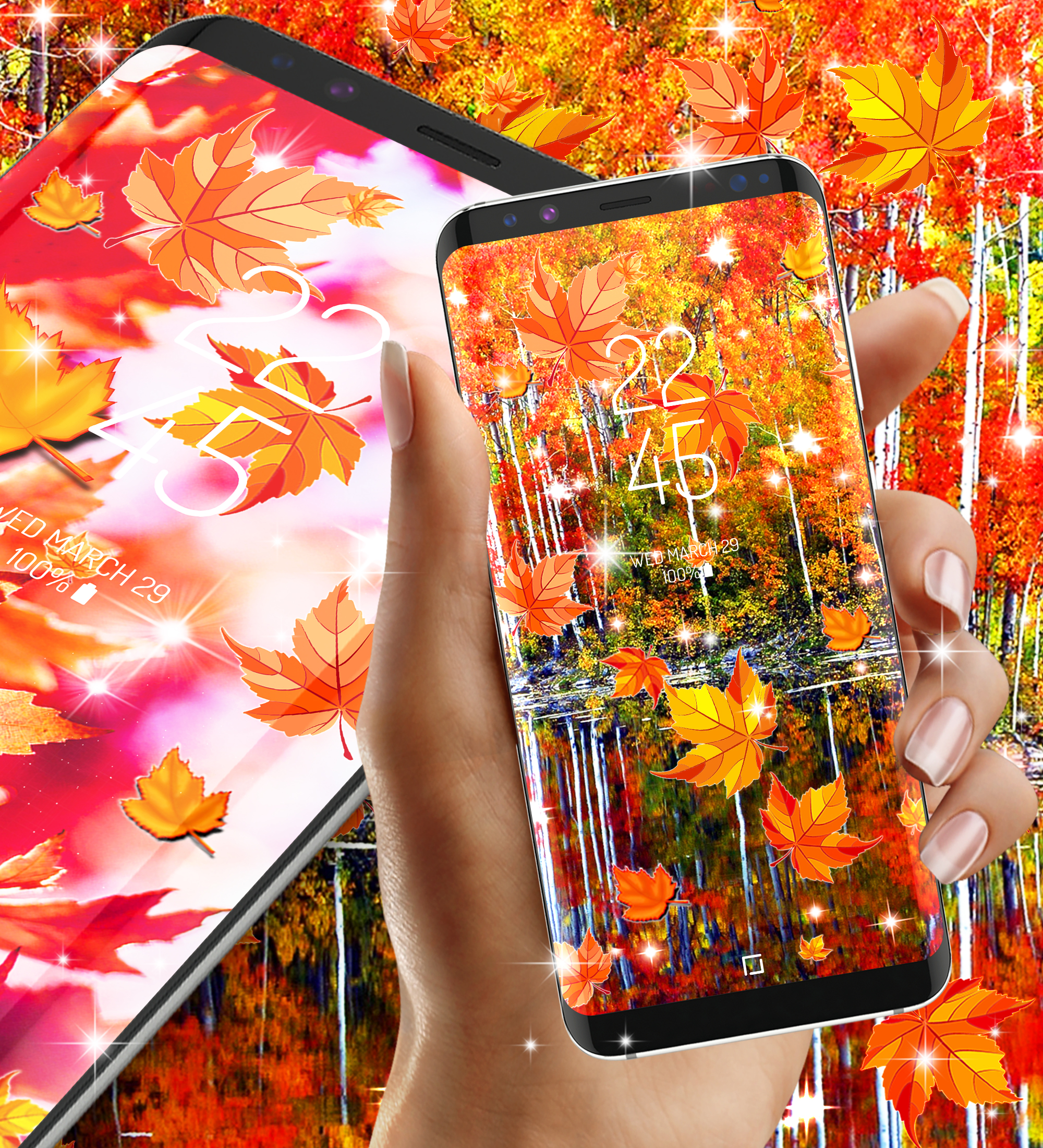 اسکرین شات 4 برنامه Autumn live wallpaper