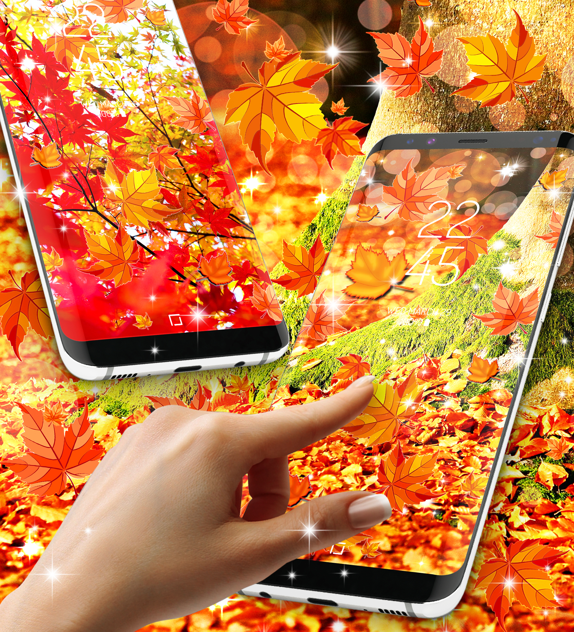 اسکرین شات 3 برنامه Autumn live wallpaper