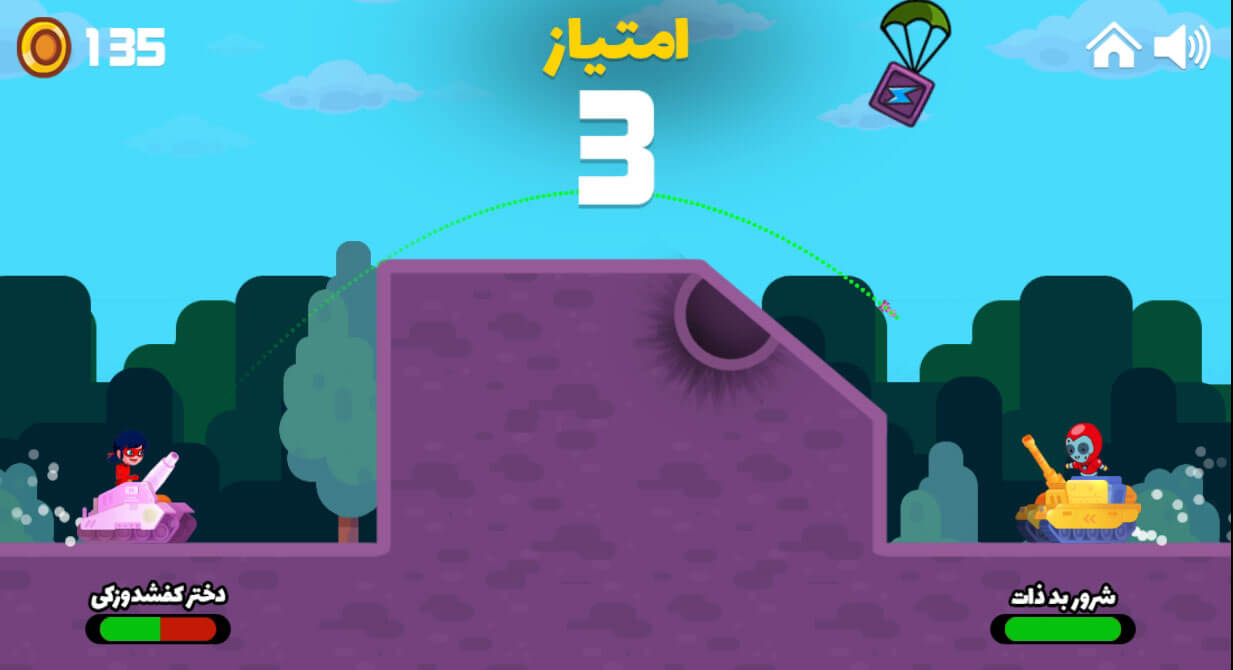اسکرین شات 4 بازی نبرد تانکی دختر کفشدوزکی