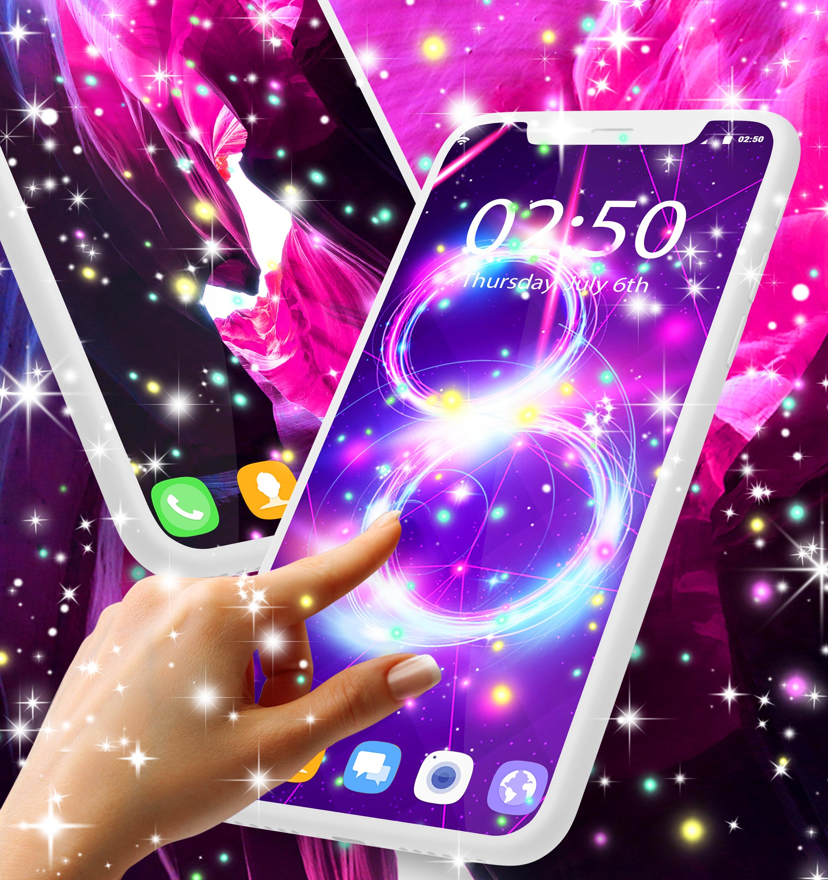 اسکرین شات 3 برنامه Awesome wallpapers for android