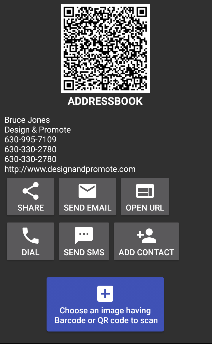 اسکرین شات 4 برنامه QR Code Scanner  & Generator