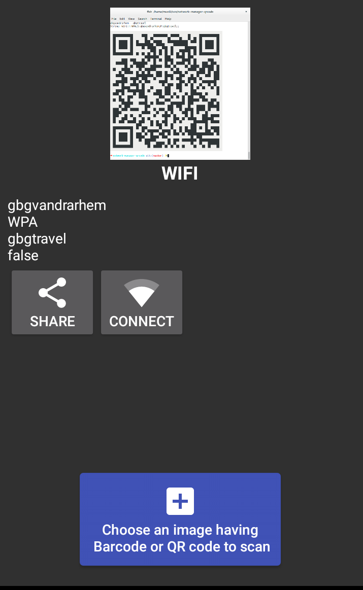 اسکرین شات 3 برنامه QR Code Scanner  & Generator