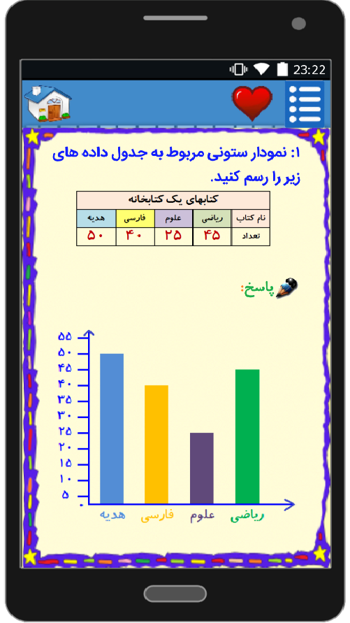 اسکرین شات 9 برنامه آموزش ریاضی پنجم دبستان (ازنوجان)