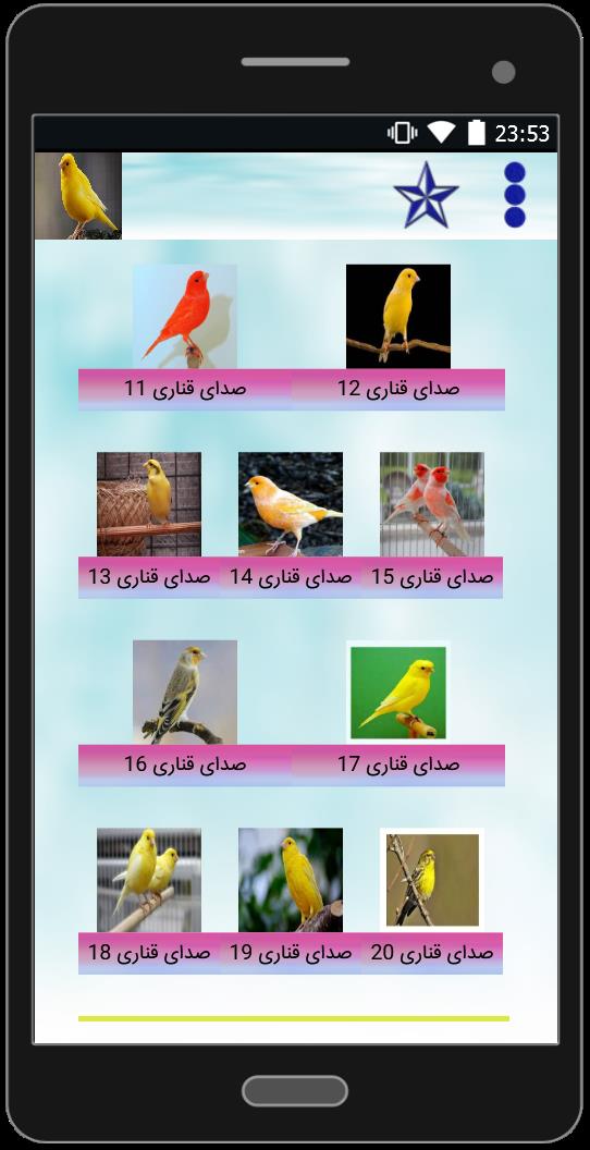 اسکرین شات 2 برنامه آموزش آواز قناری (صوتی)