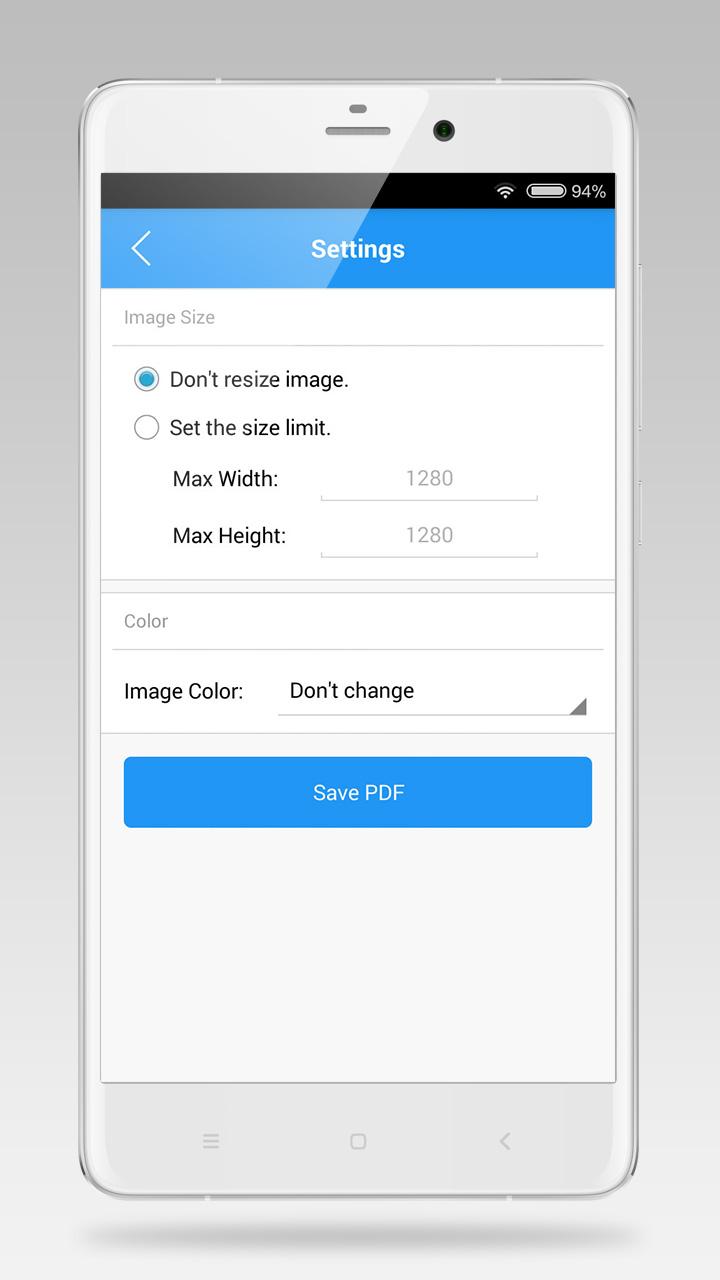 اسکرین شات برنامه Image to PDF Converter 4