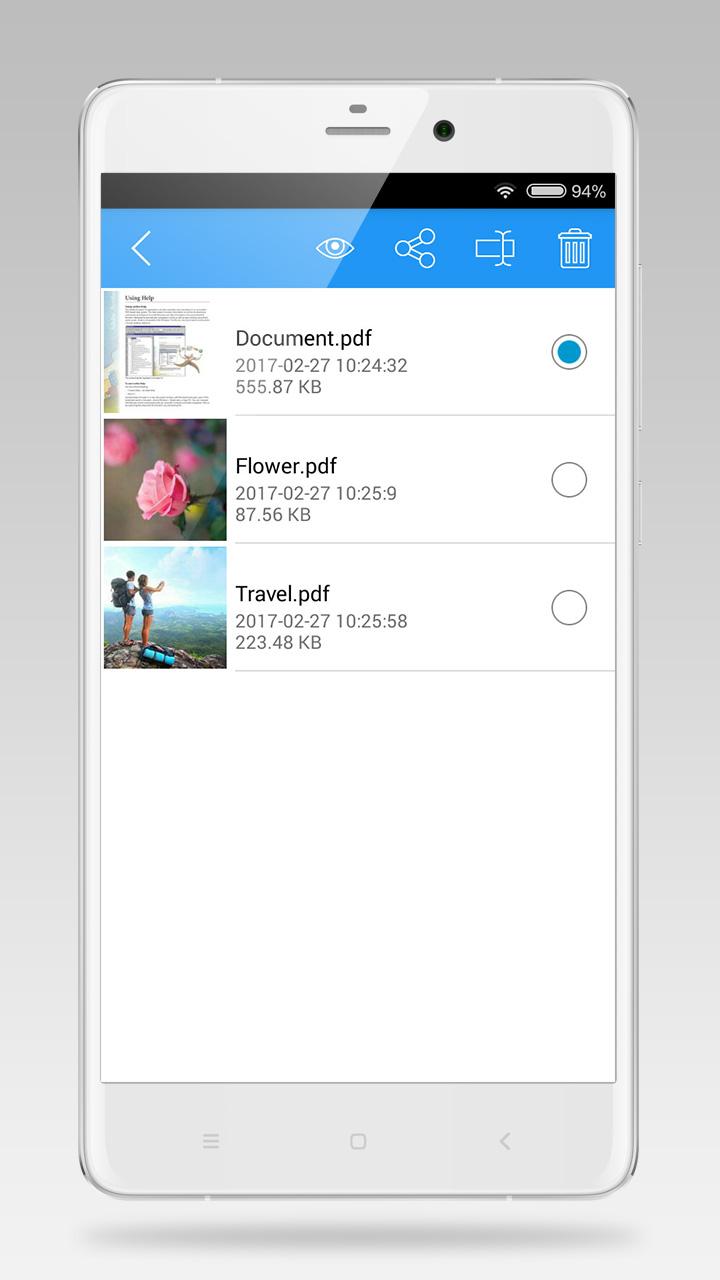 اسکرین شات 5 برنامه Image to PDF Converter