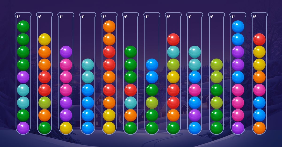 اسکرین شات 1 بازی Ball Sort - Color Sort Puzzle