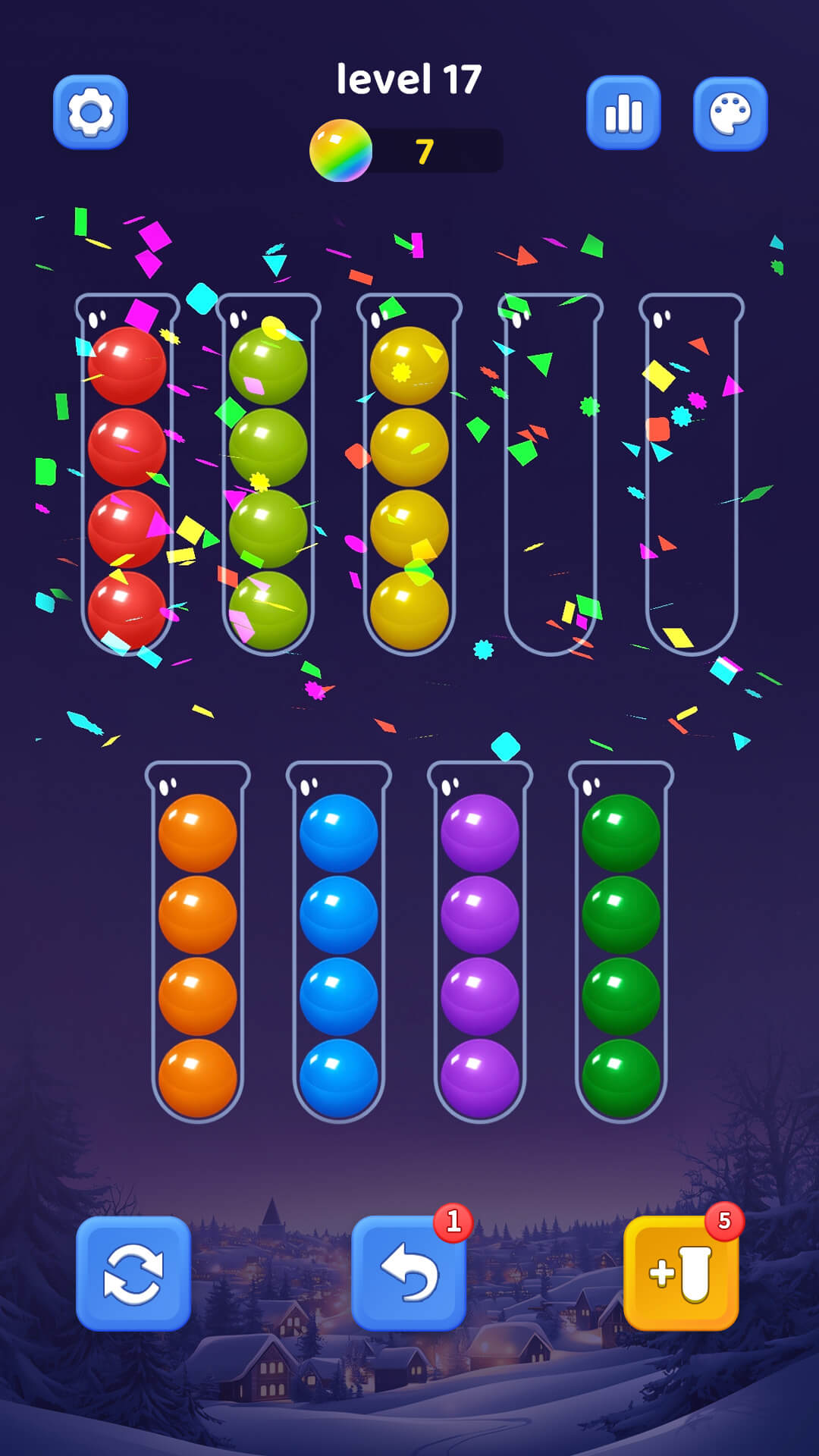 اسکرین شات 4 بازی Ball Sort - Color Sort Puzzle