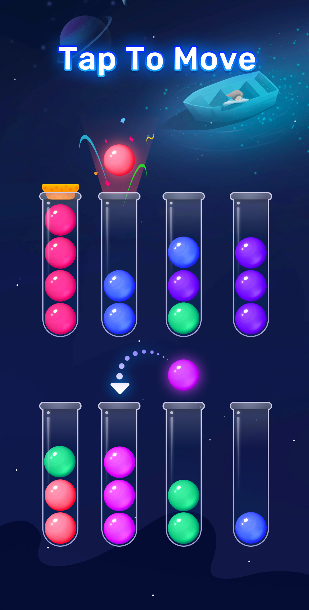 اسکرین شات 1 بازی Ball Sort - Color Sort Puzzle!