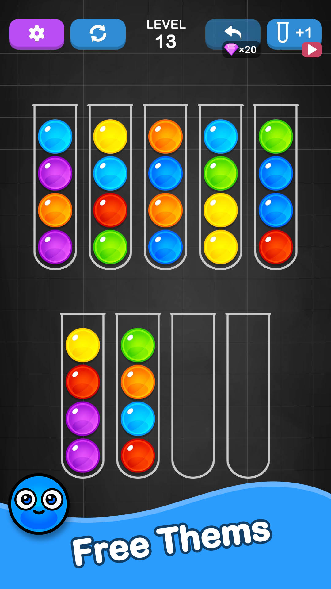 اسکرین شات 3 بازی Ball Sort - Color Sorting Game