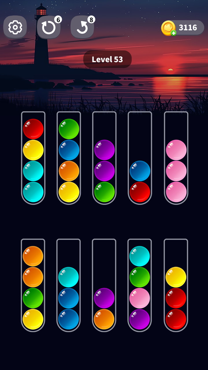 اسکرین شات 4 بازی Color Ball Sort - Puzzle Game