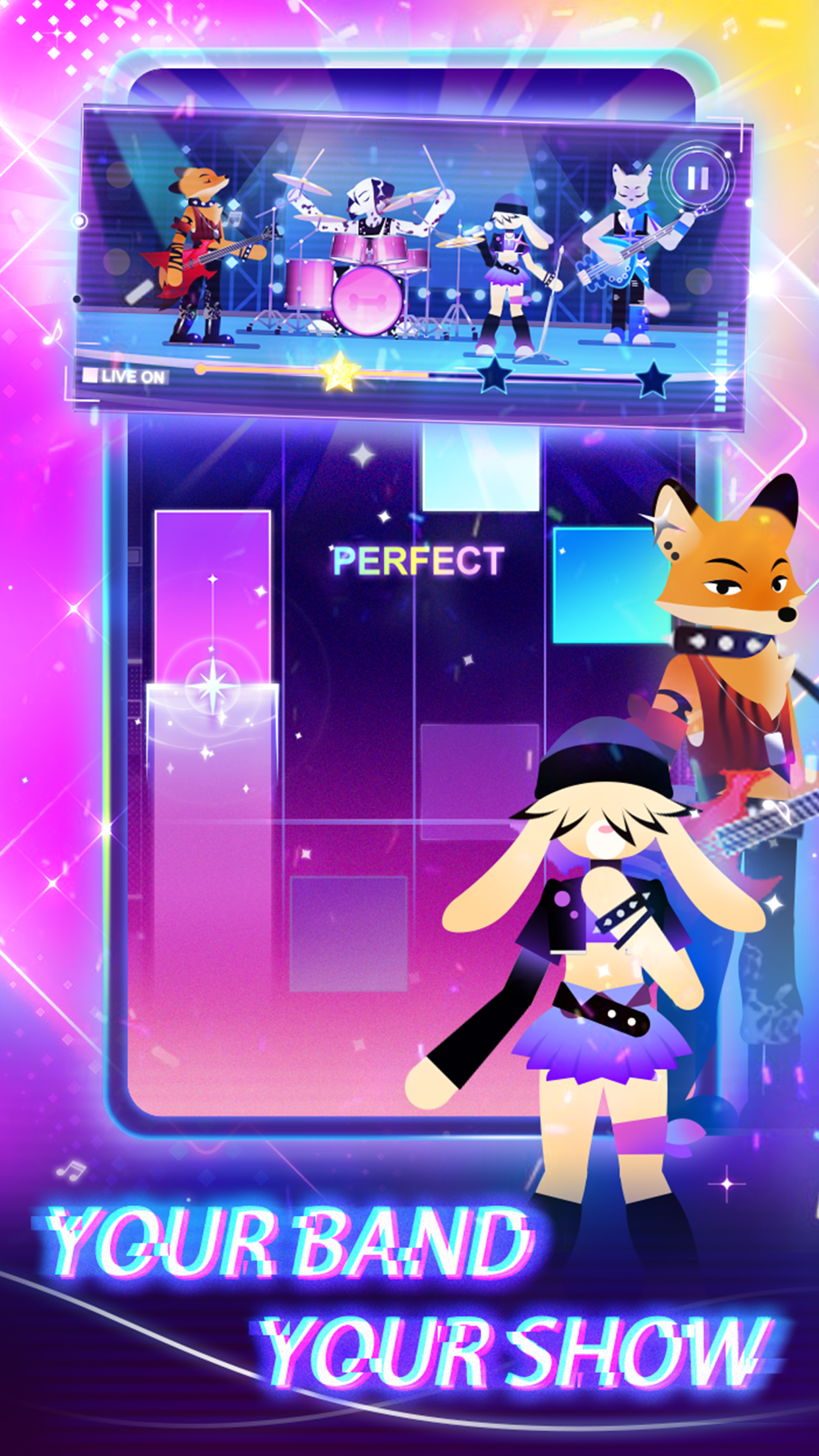 اسکرین شات 5 بازی Piano Horizon: My Band GO!