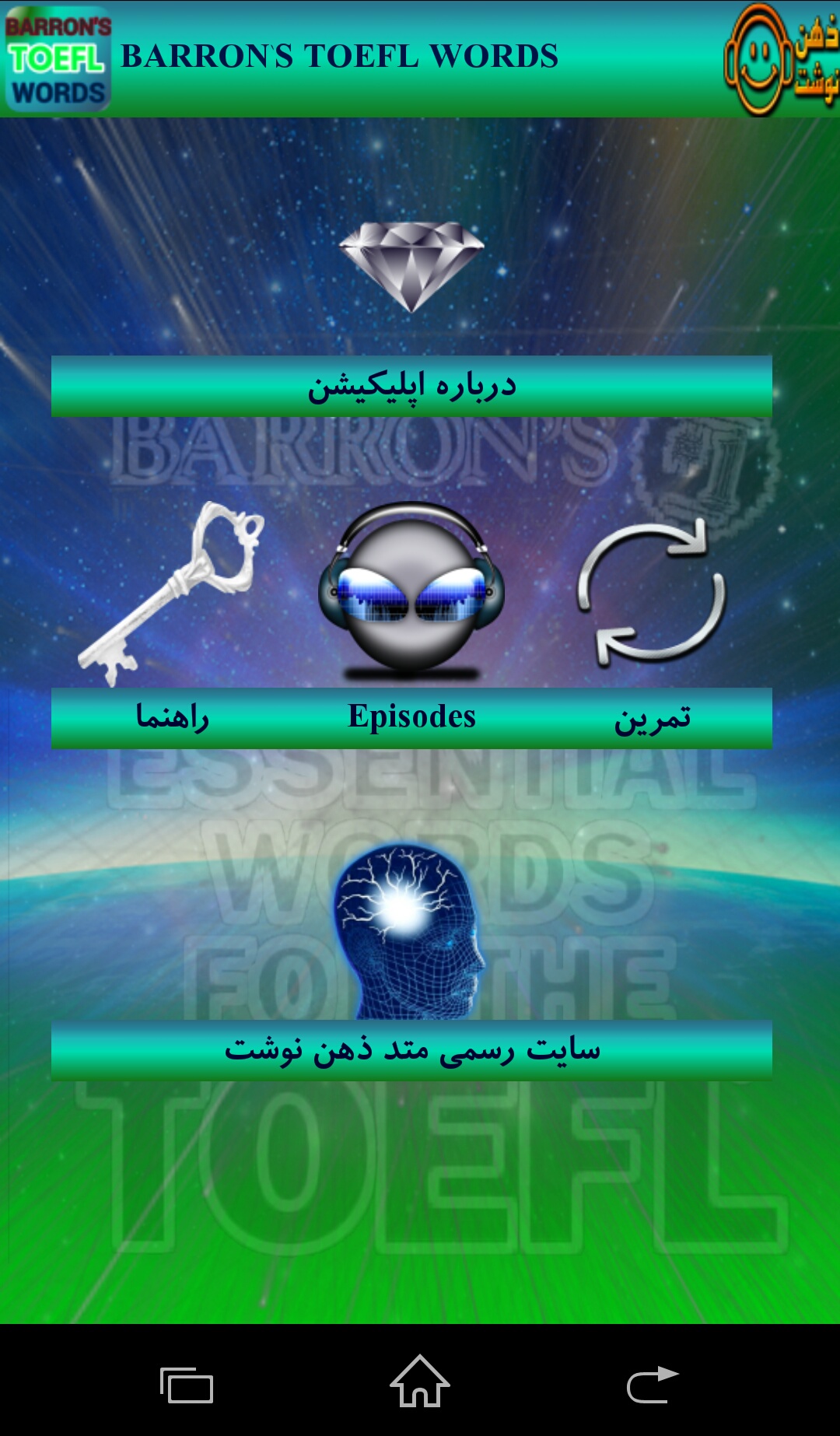 اسکرین شات 1 برنامه تافل بارونز صوتی تلفظ ومعنی + اسپلینگ