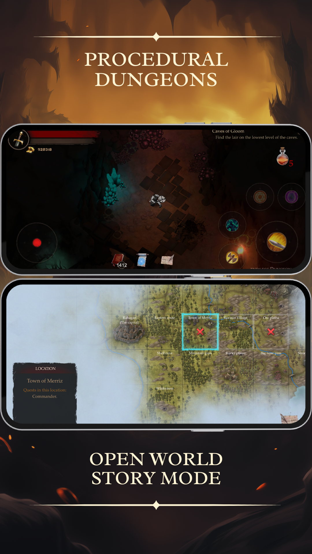 اسکرین شات 2 بازی Powerlust: Action RPG Offline