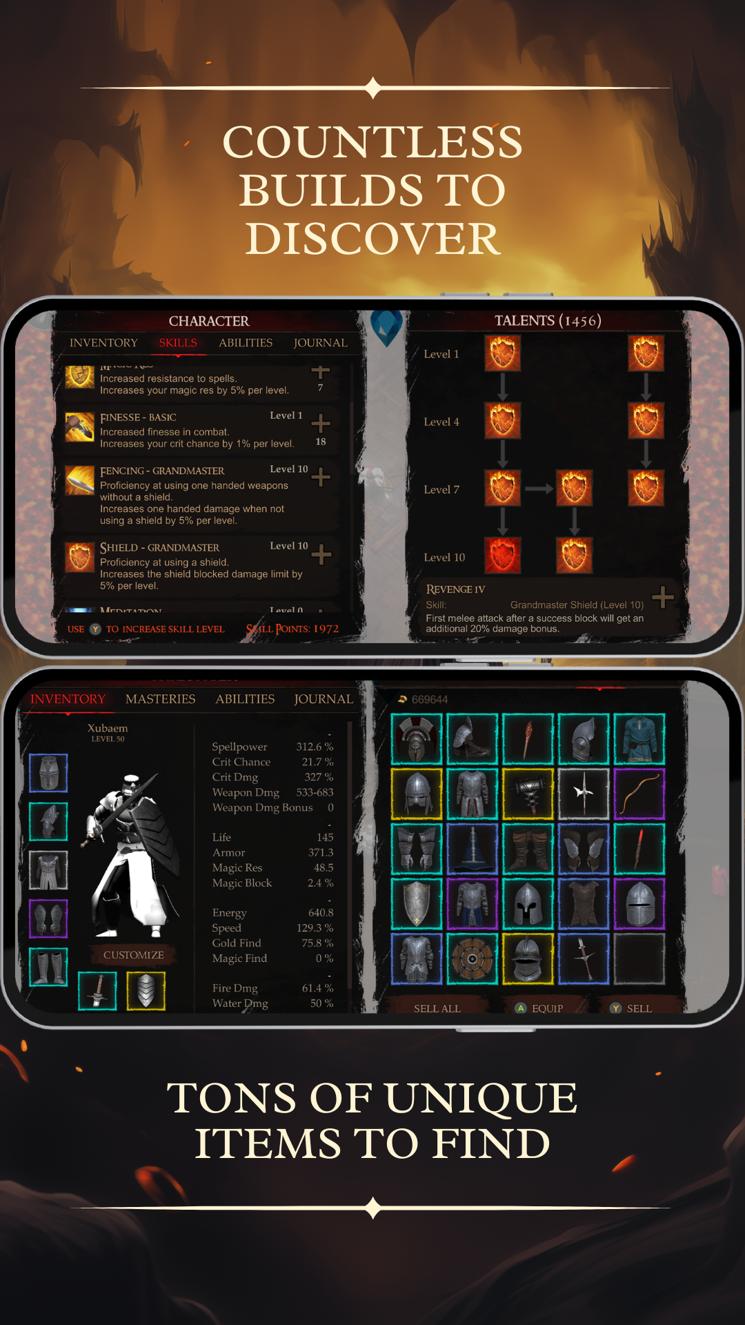 اسکرین شات 3 بازی Powerlust: Action RPG Offline