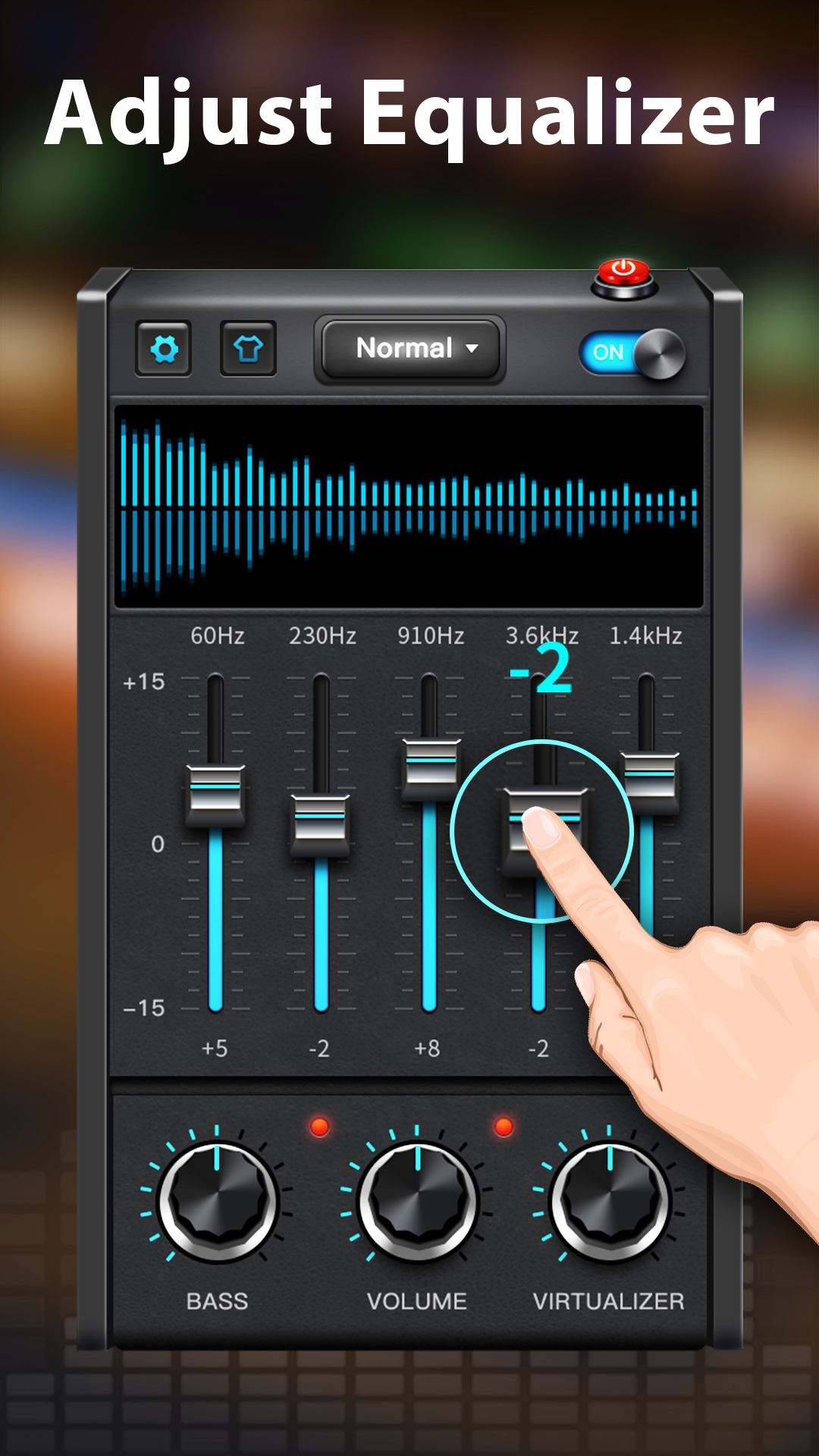 اسکرین شات 3 برنامه Equalizer - Bass Booster EQ