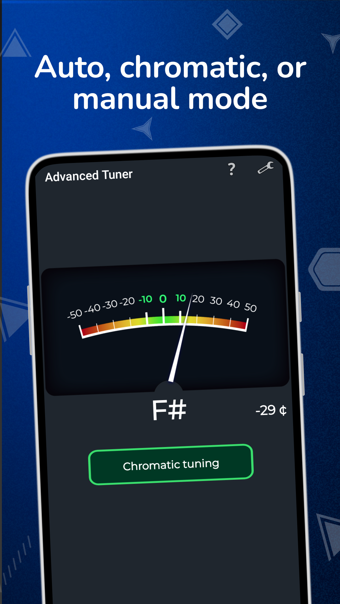 اسکرین شات 4 برنامه Advanced Tuner guitar violin