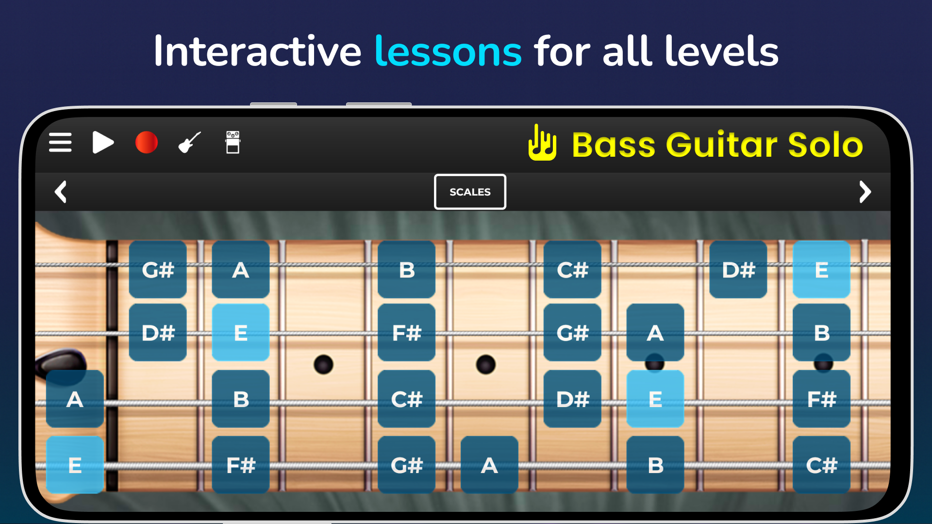اسکرین شات 4 بازی Bass Guitar Solo