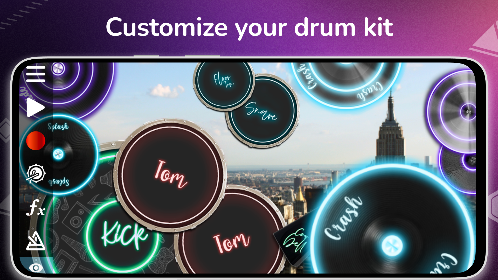 اسکرین شات 3 بازی Drum Solo Studio: drums set