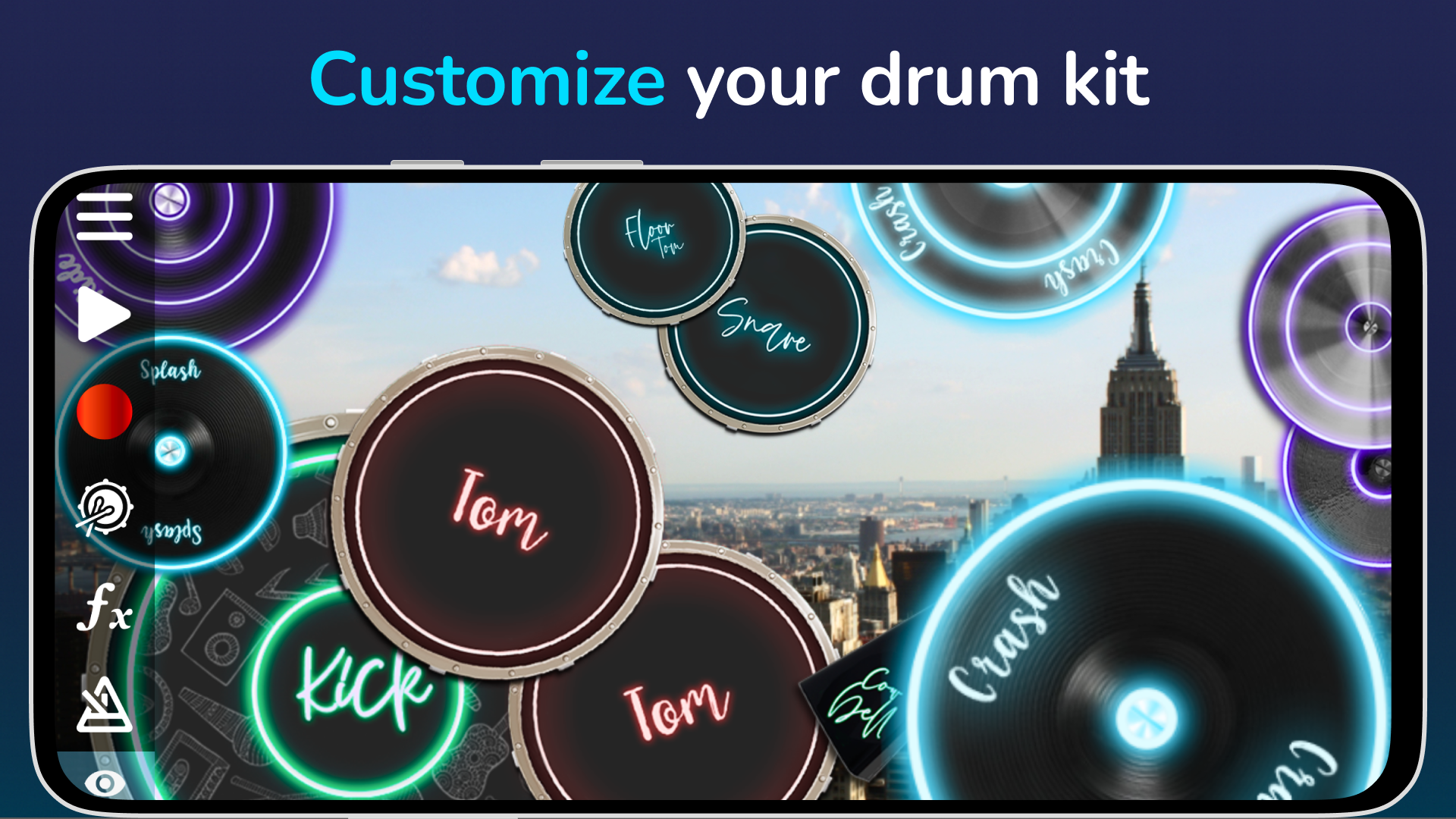 اسکرین شات 3 بازی Drum Solo Studio: drums set