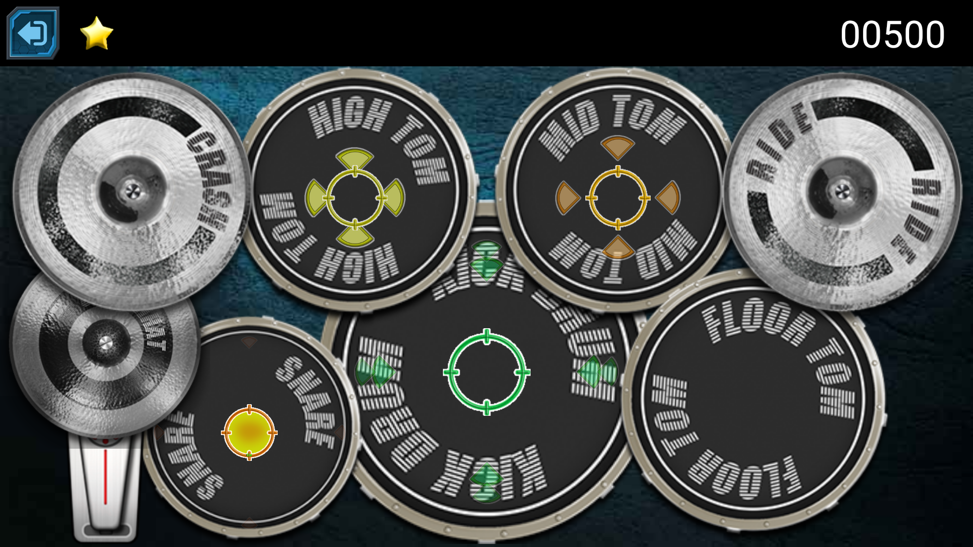 اسکرین شات 2 بازی Drum Hero (rock music game, ti