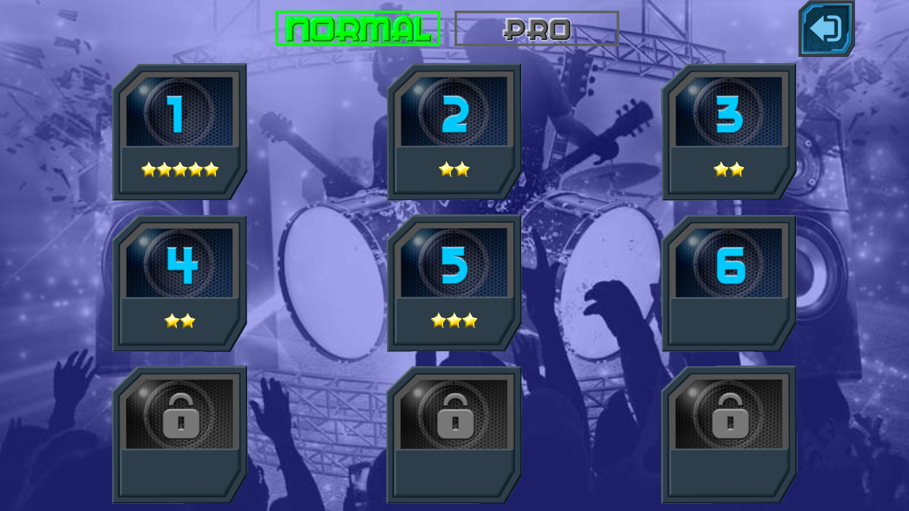 اسکرین شات 3 بازی Drum Hero (rock music game, ti