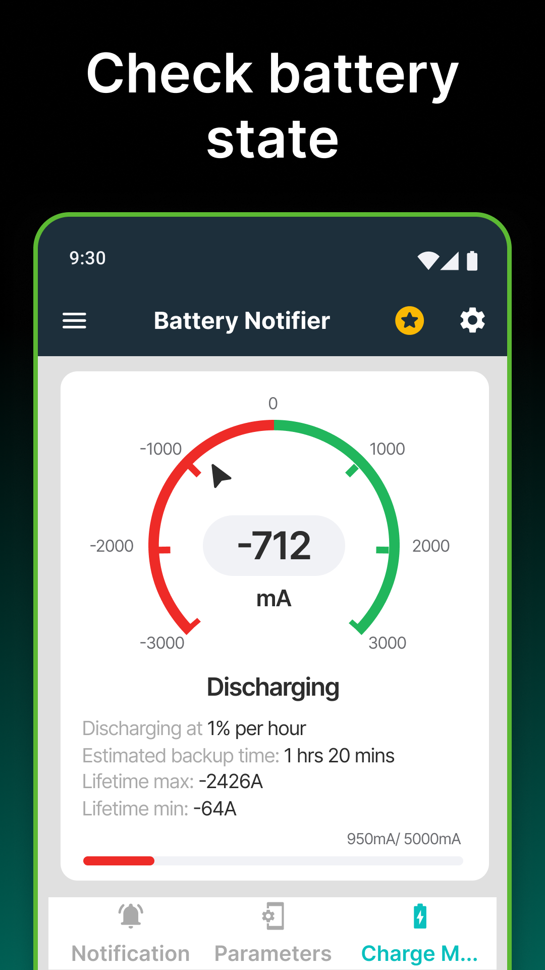 اسکرین شات 3 برنامه Battery Charge Sound Alert