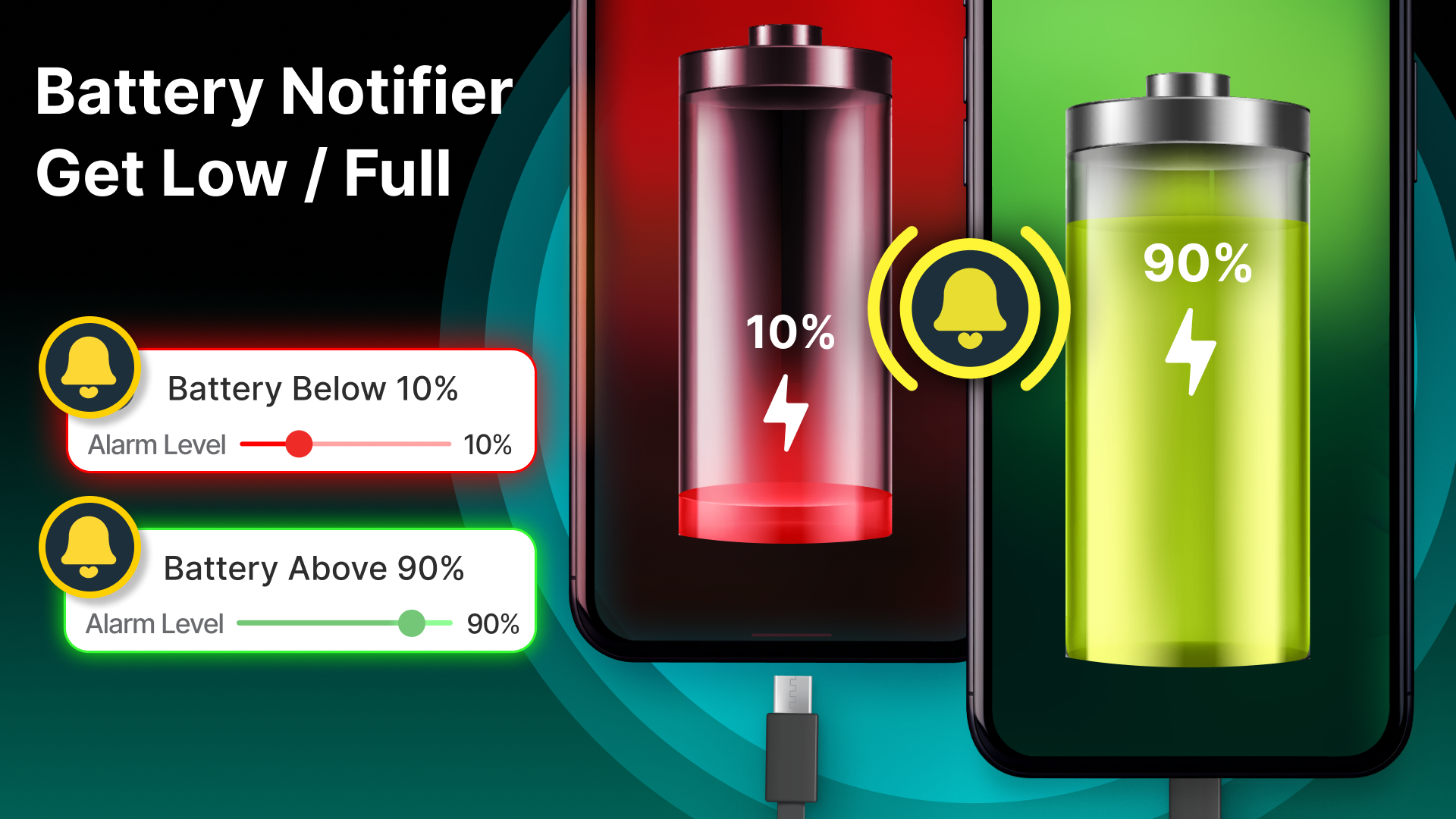 اسکرین شات 1 برنامه Battery Charge Sound Alert