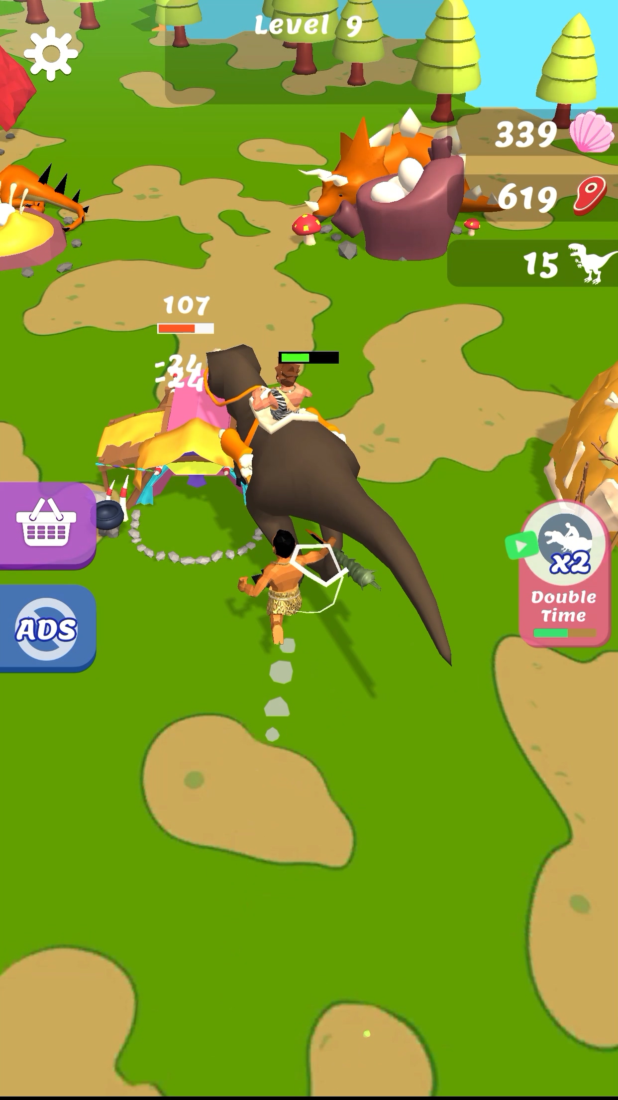 اسکرین شات 6 بازی Dino Islands: Collect & Fight