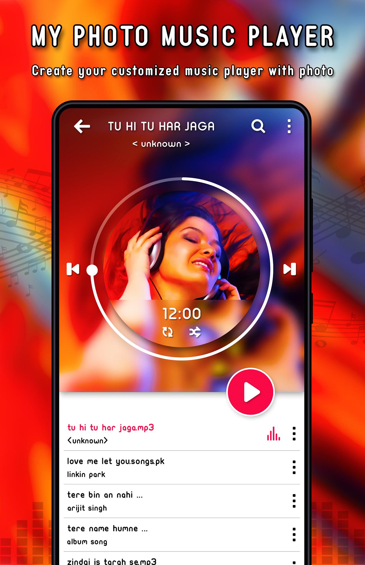 اسکرین شات 1 برنامه My Photo Music Player