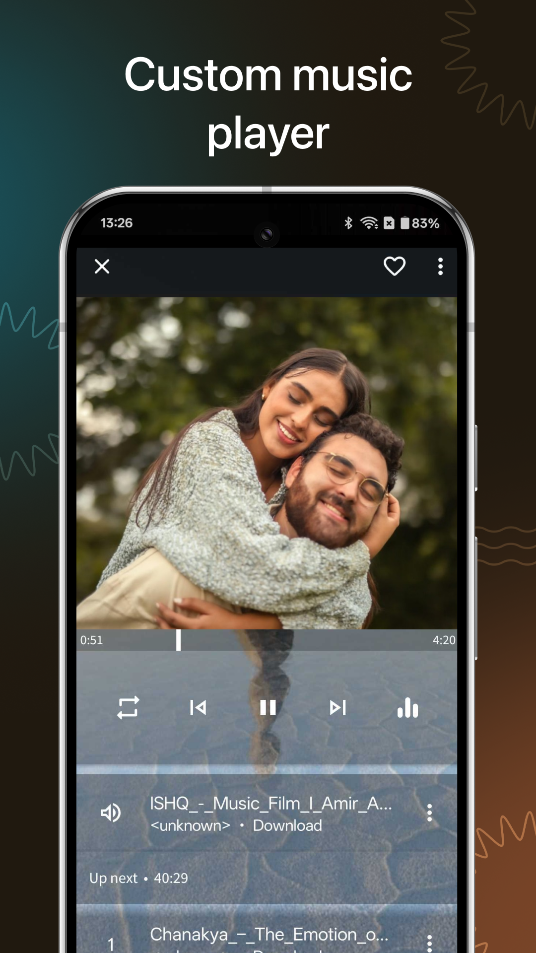 اسکرین شات 1 برنامه My Photo Music Player