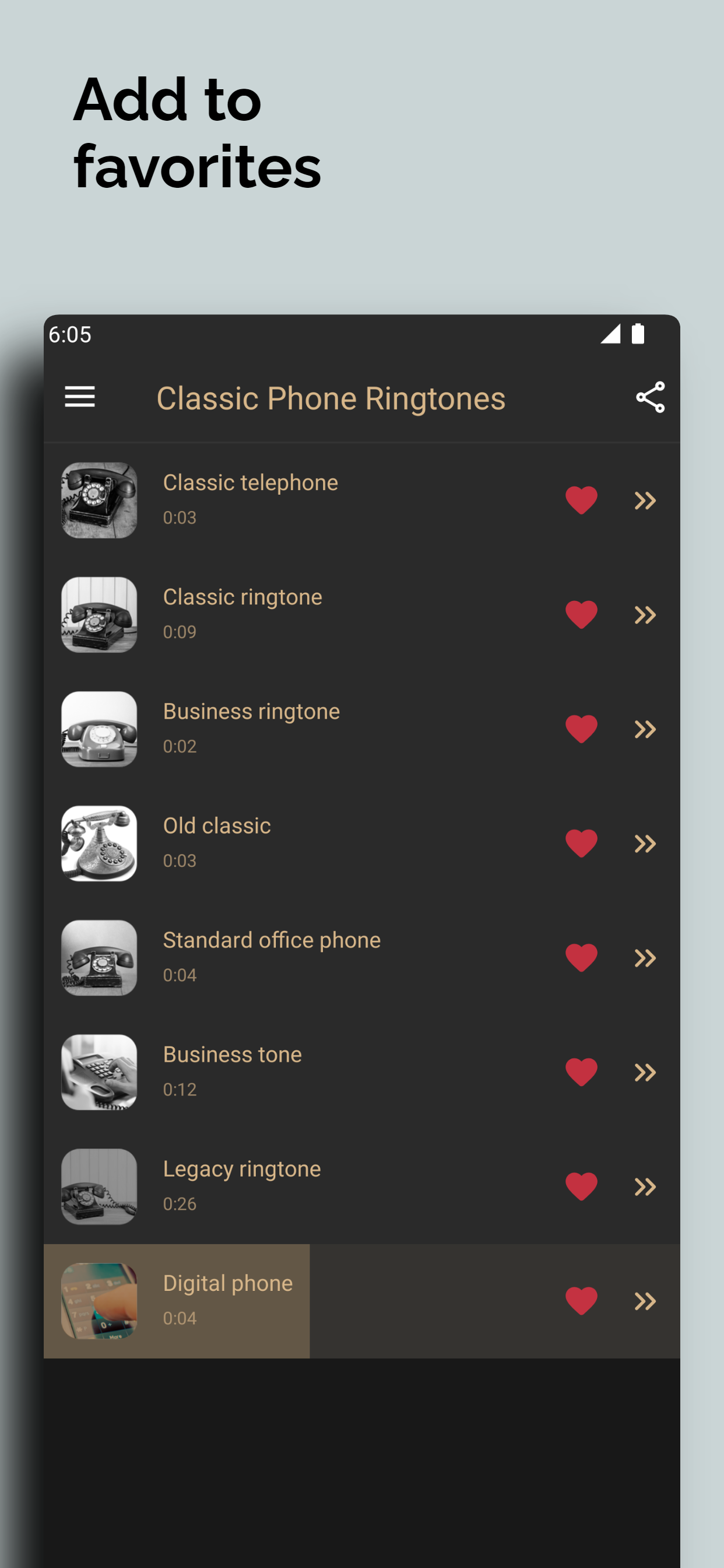 اسکرین شات 5 برنامه Classic phone ringtones