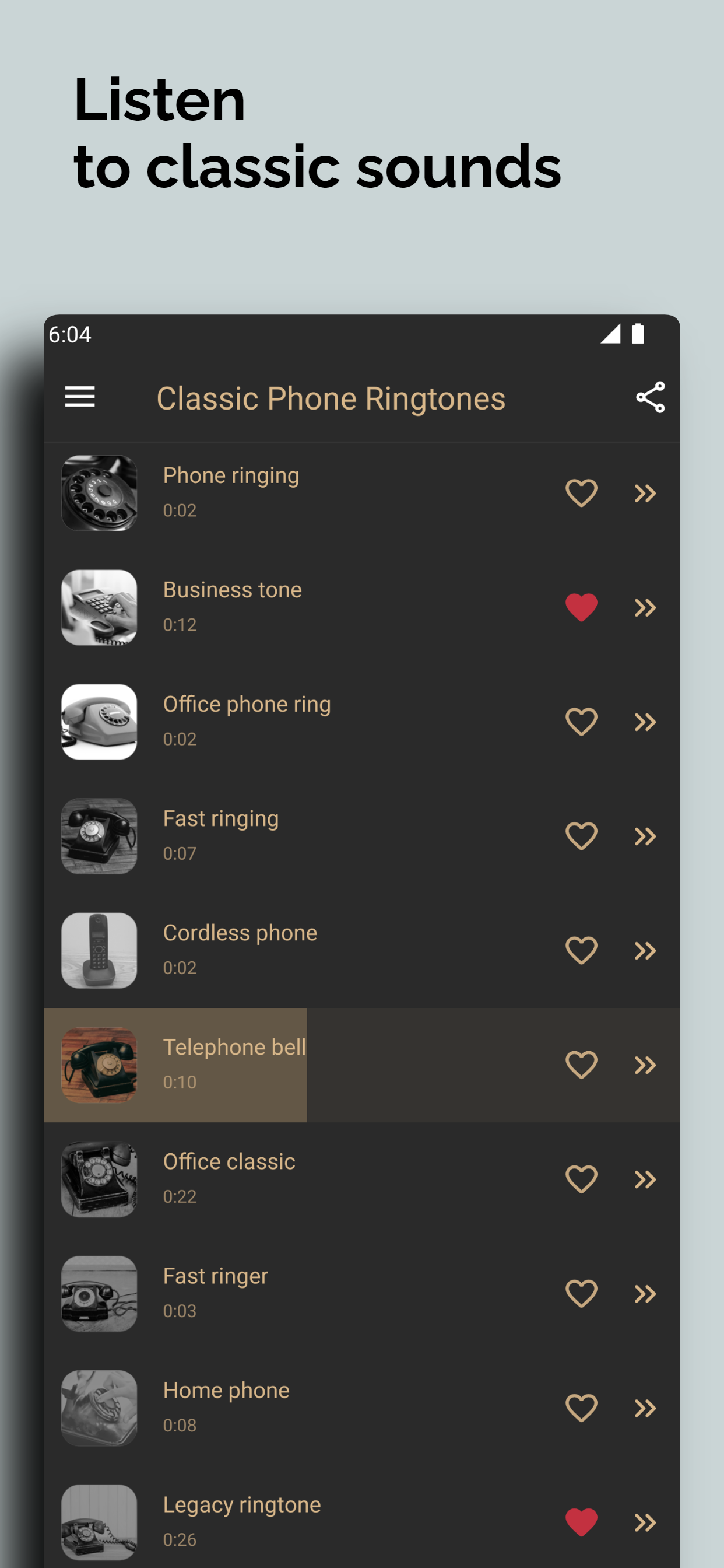 اسکرین شات 3 برنامه Classic phone ringtones