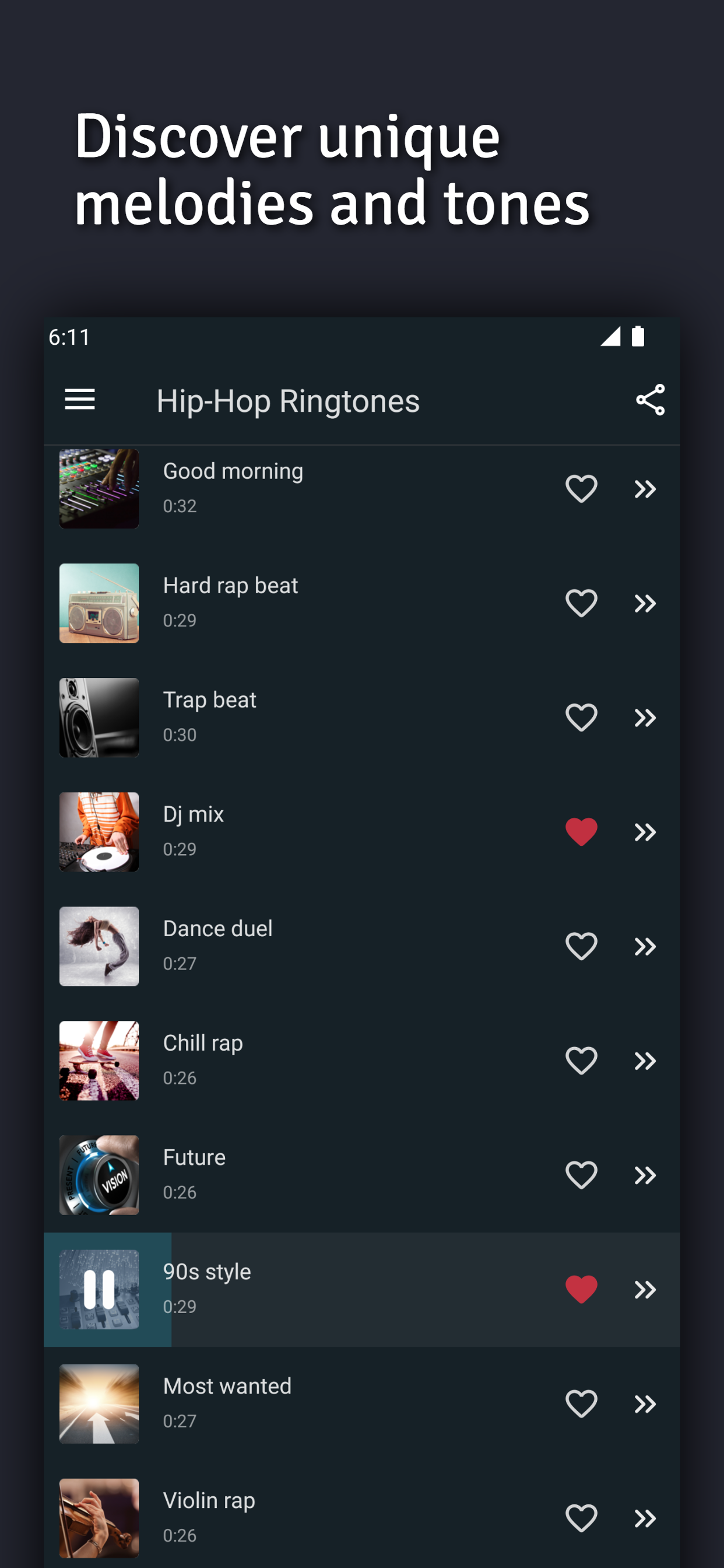 اسکرین شات 2 برنامه Hip-Hop Ringtones