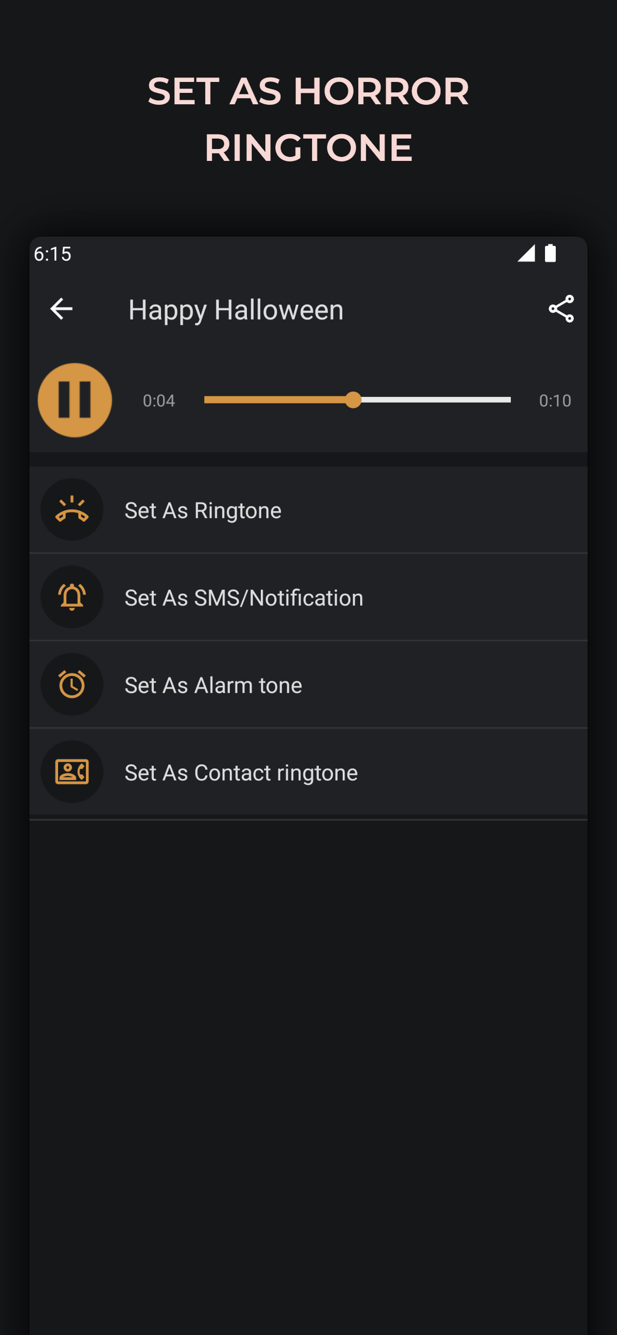 اسکرین شات 3 برنامه Scary horror sounds