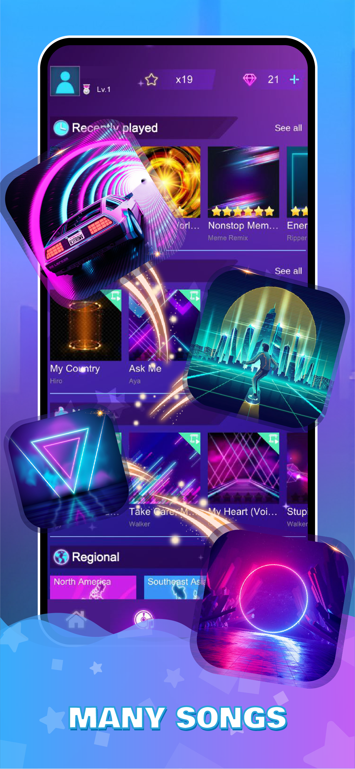 اسکرین شات 2 بازی Dream Tiles Piano