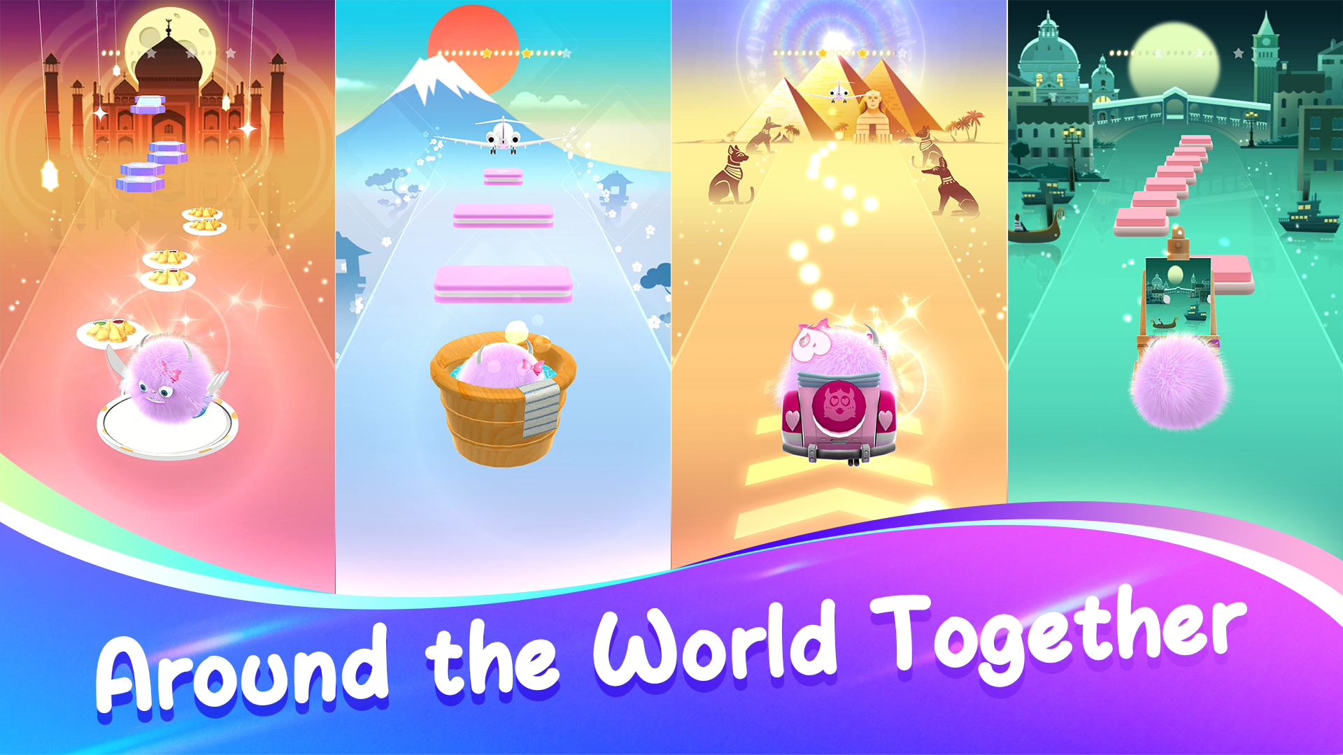 اسکرین شات 6 بازی Fluffy Ball: Music Hop Game