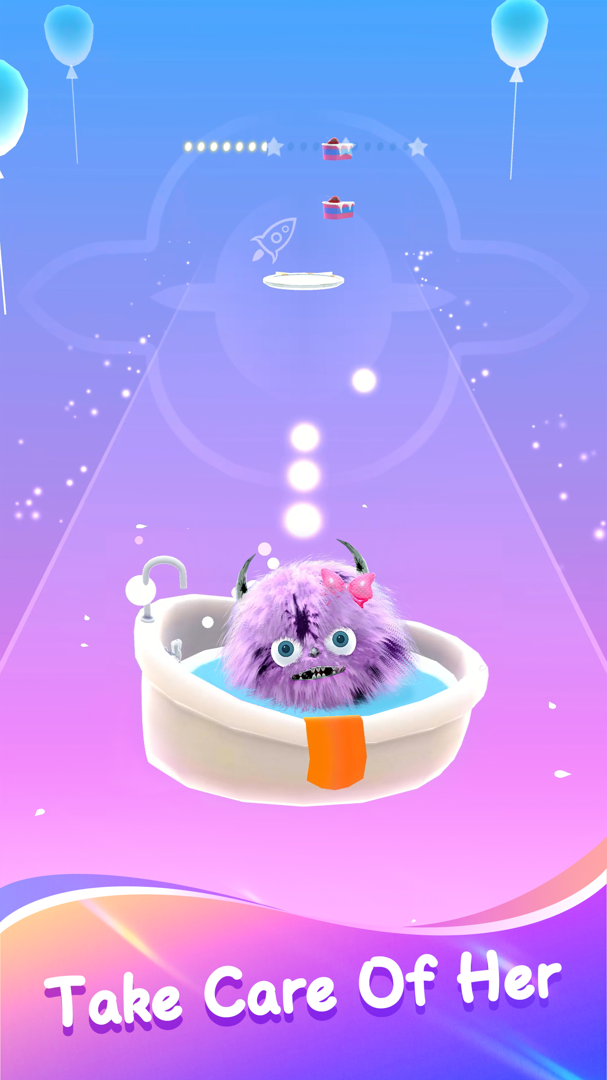 اسکرین شات 3 بازی Fluffy Ball: Music Hop Game