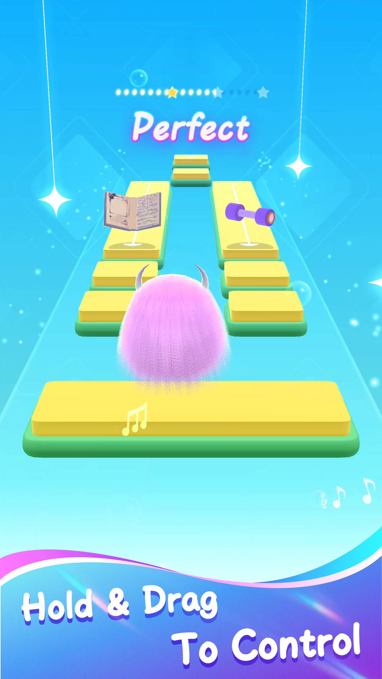 اسکرین شات 1 بازی Fluffy Ball: Music Hop Game