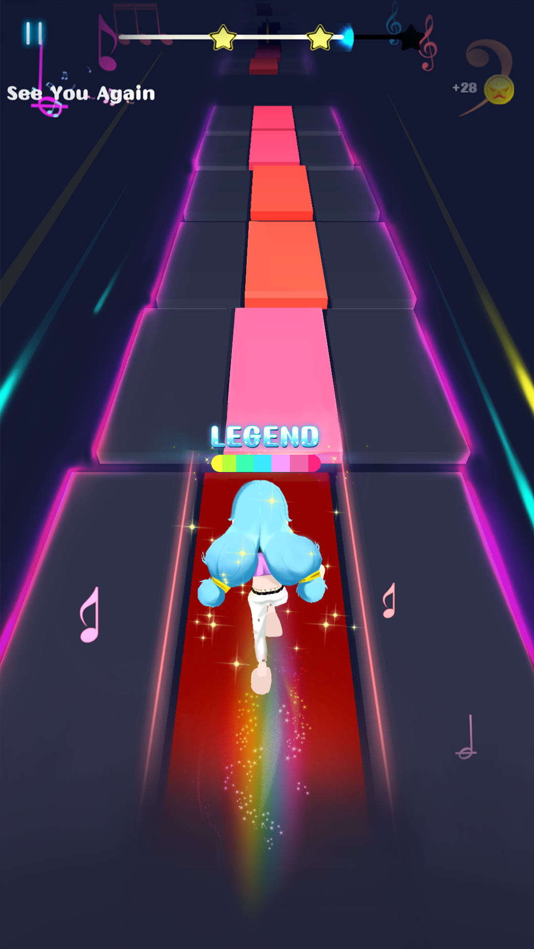 اسکرین شات 3 بازی Piano Dash