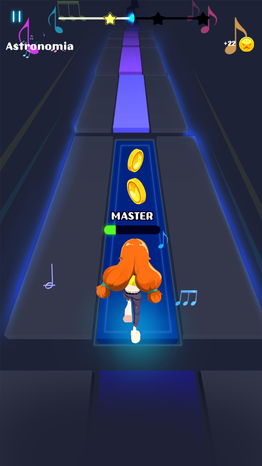 اسکرین شات 1 بازی Piano Dash