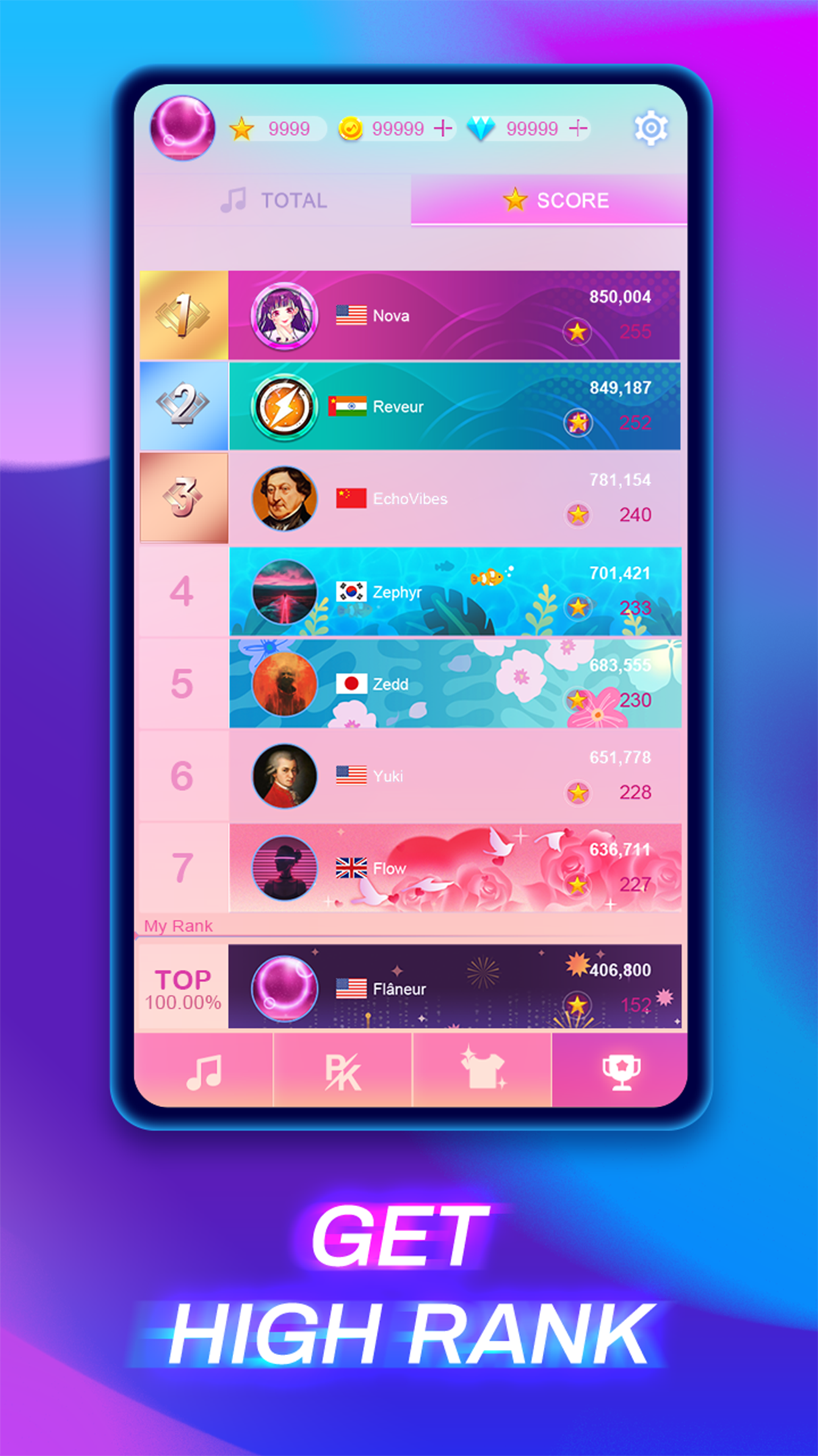 اسکرین شات 5 بازی Piano Fire 2: Slide Challenge