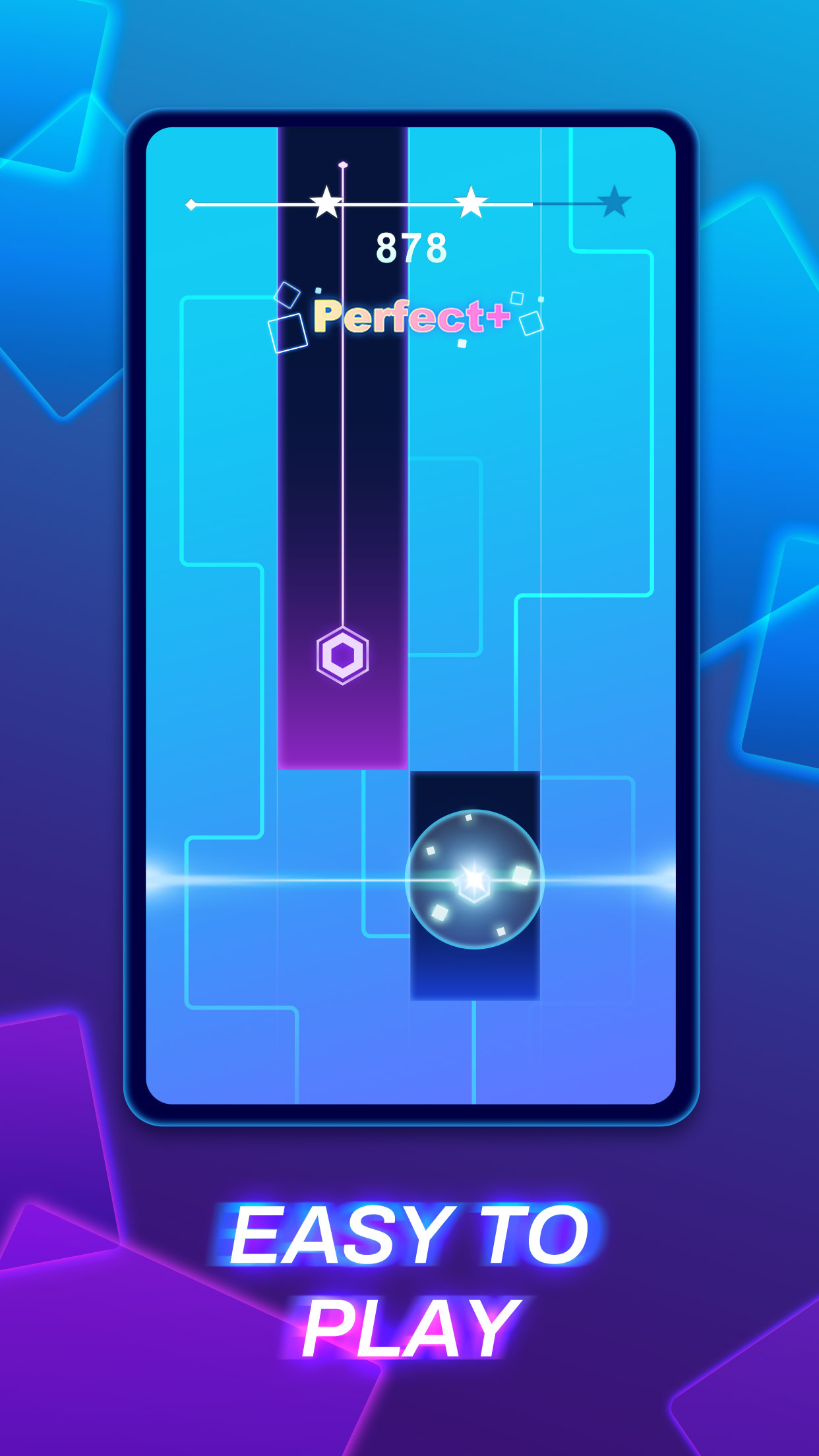 اسکرین شات 2 بازی Piano Fire 2: Slide Challenge