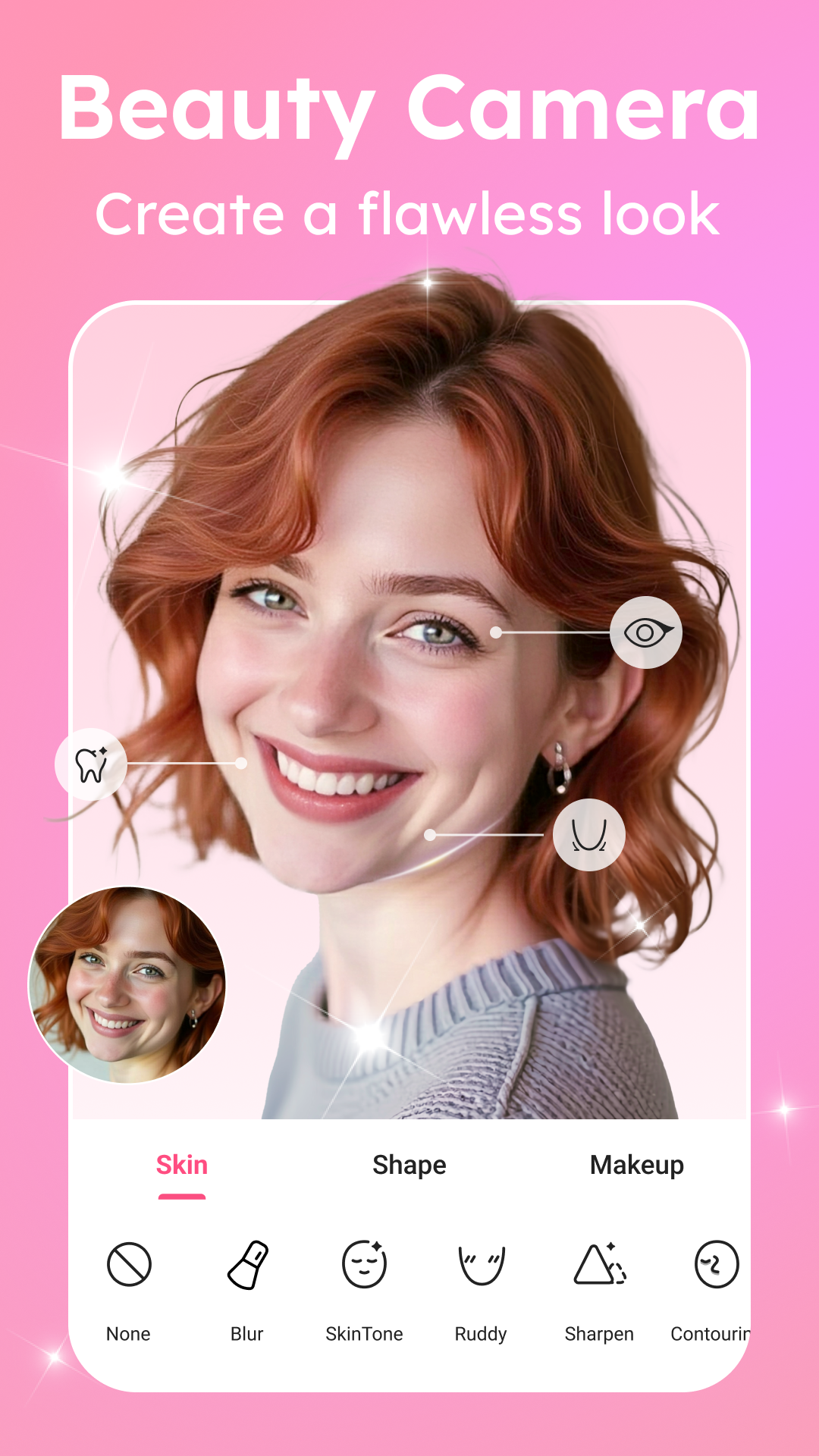 اسکرین شات 1 برنامه Beauty Camera & Makeup Camera