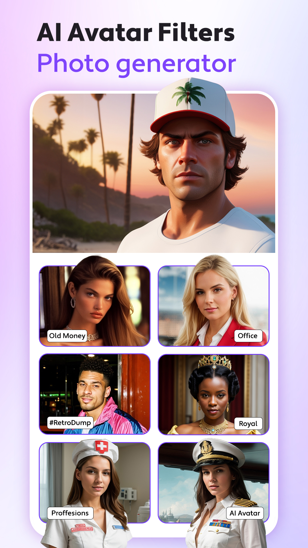اسکرین شات 8 برنامه Hair Editor, Hair Cut Filter